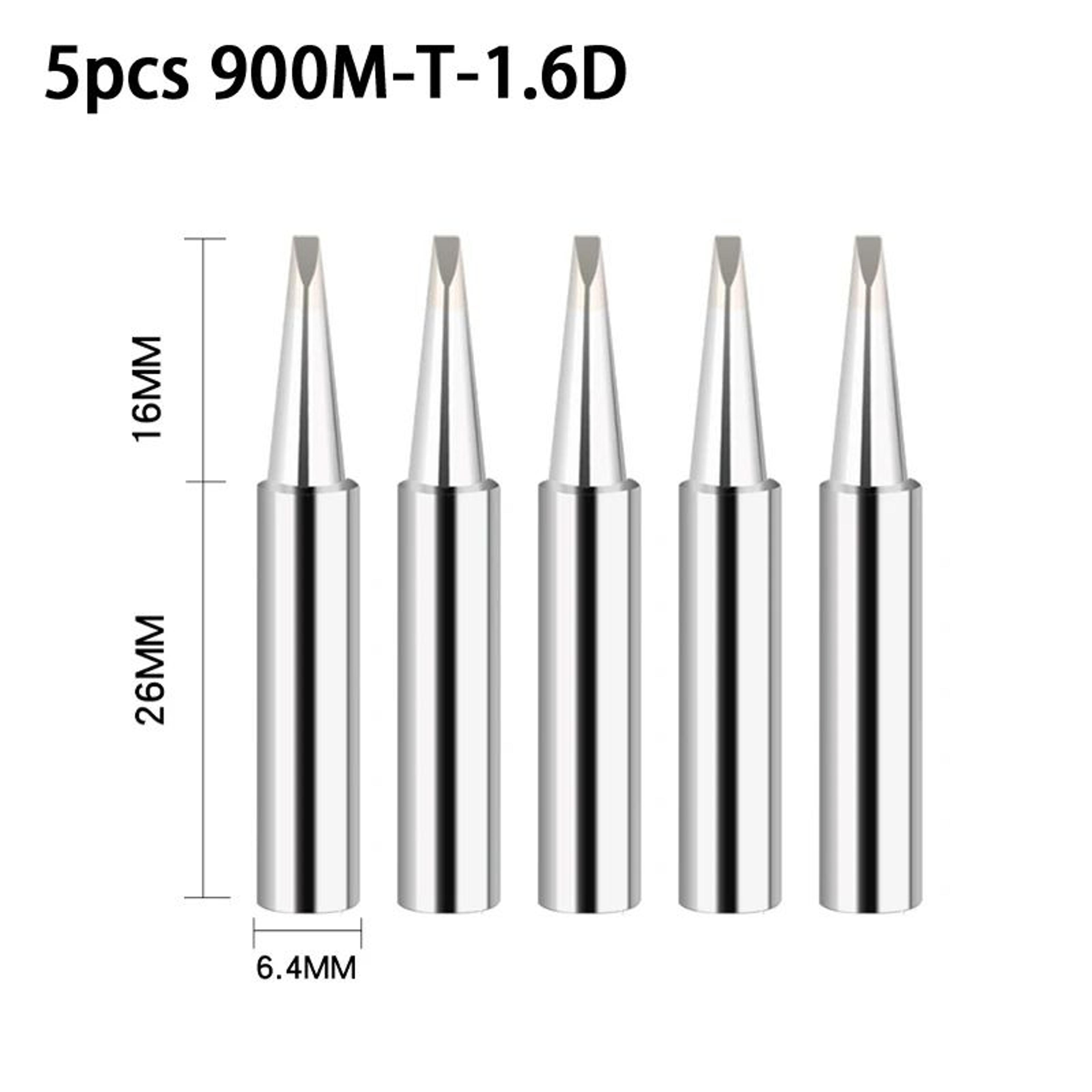 5PCS 900MT Soldering Iron Tips Set For Precision Electronics Repair 9