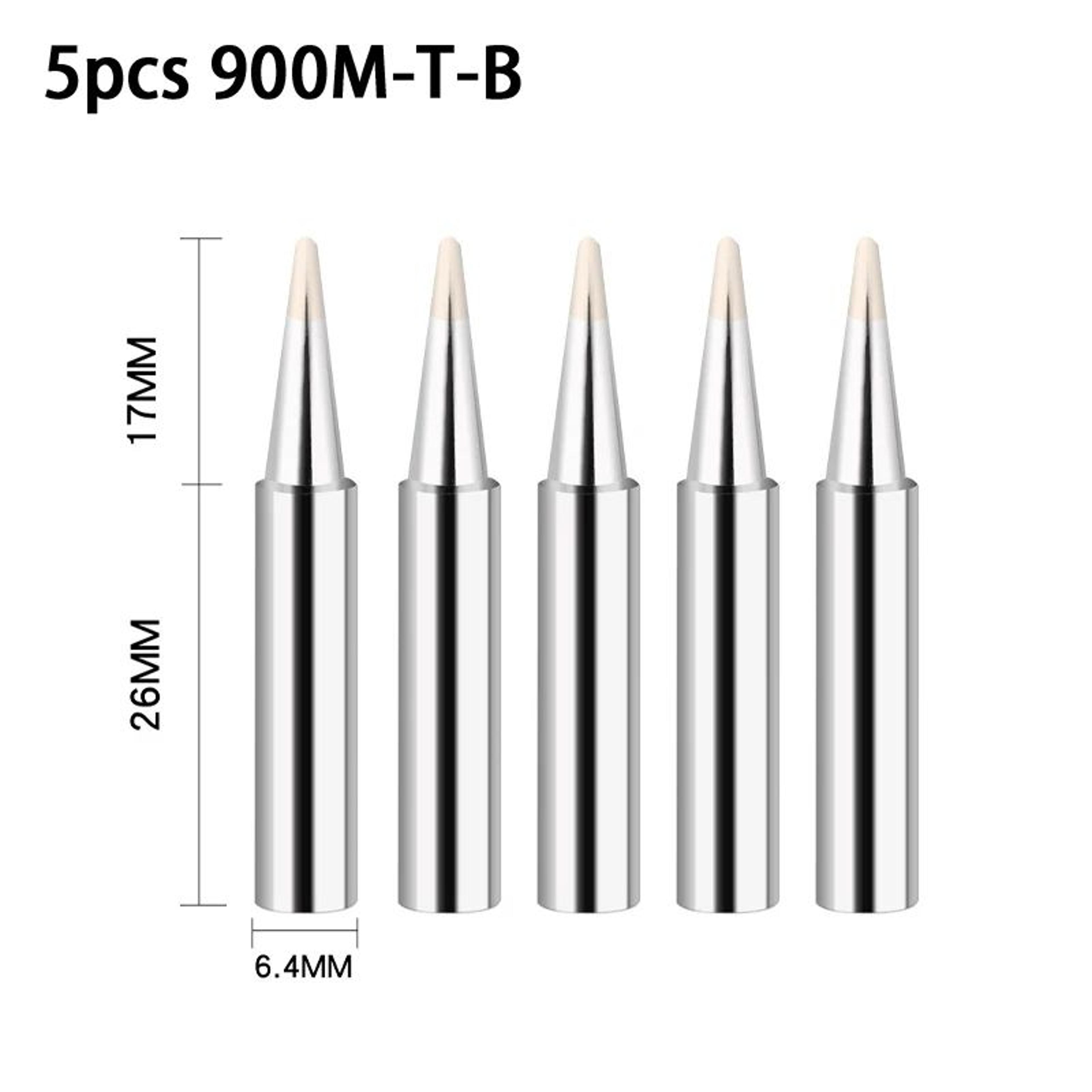 5PCS 900MT Soldering Iron Tips Set For Precision Electronics Repair 18