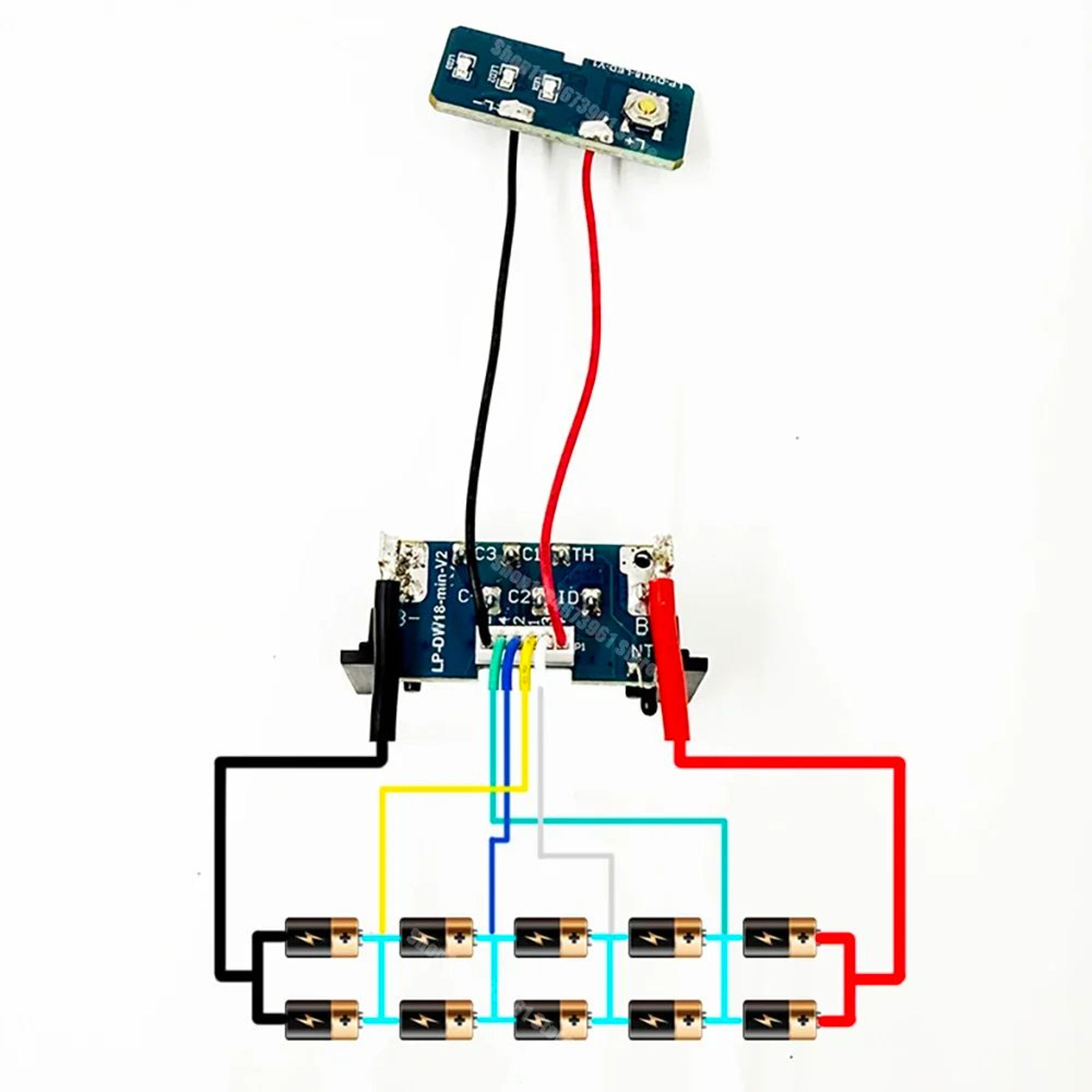 DCB180 18V 20V Lithium Battery BMS PCB Charging Protection Circuit Board 5