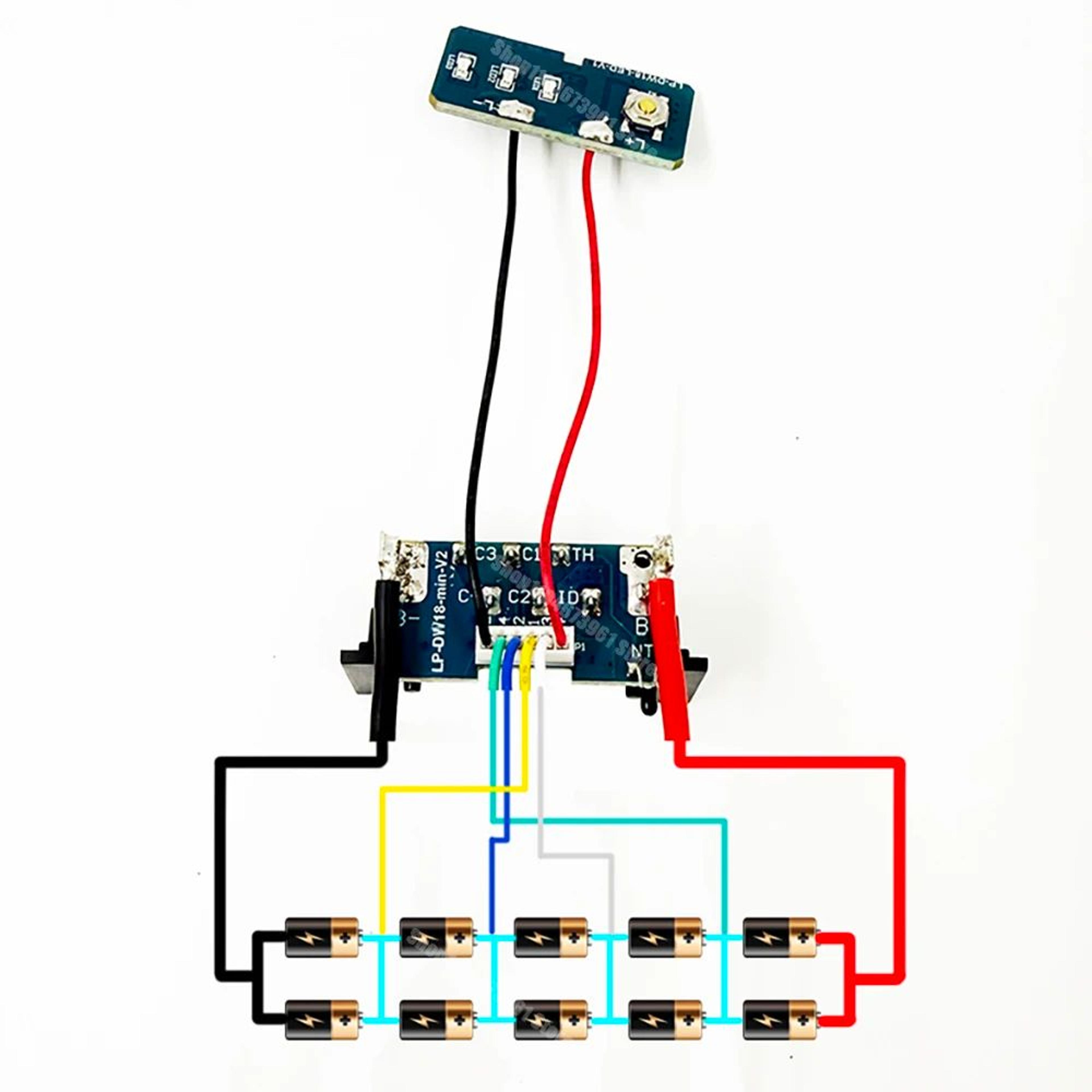 18V Lithium Battery Replacement Case With PCB BMS Protection Circuit Board DCB200 3