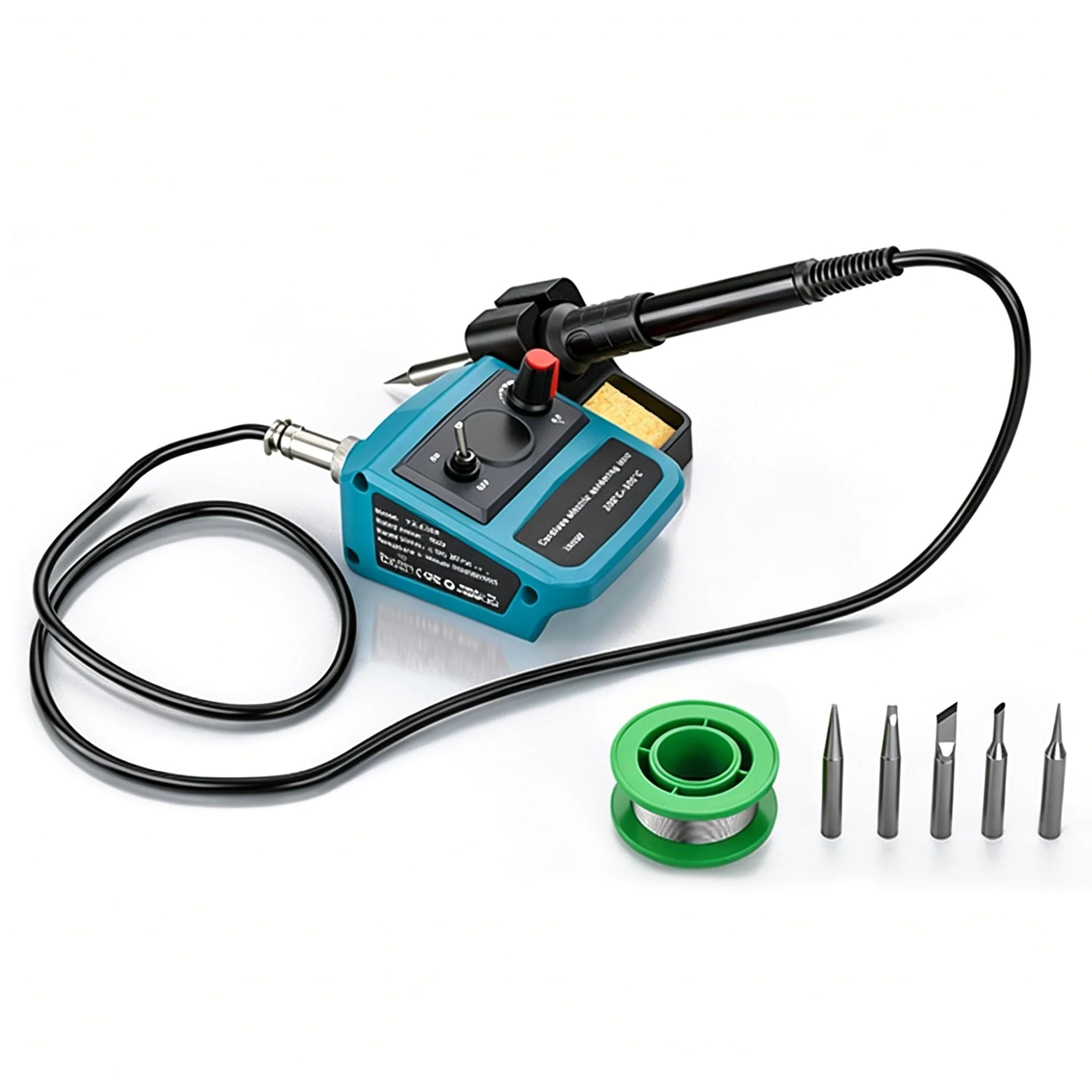 cordless electric soldering iron with adjustable temperature for 18v/20v batteries