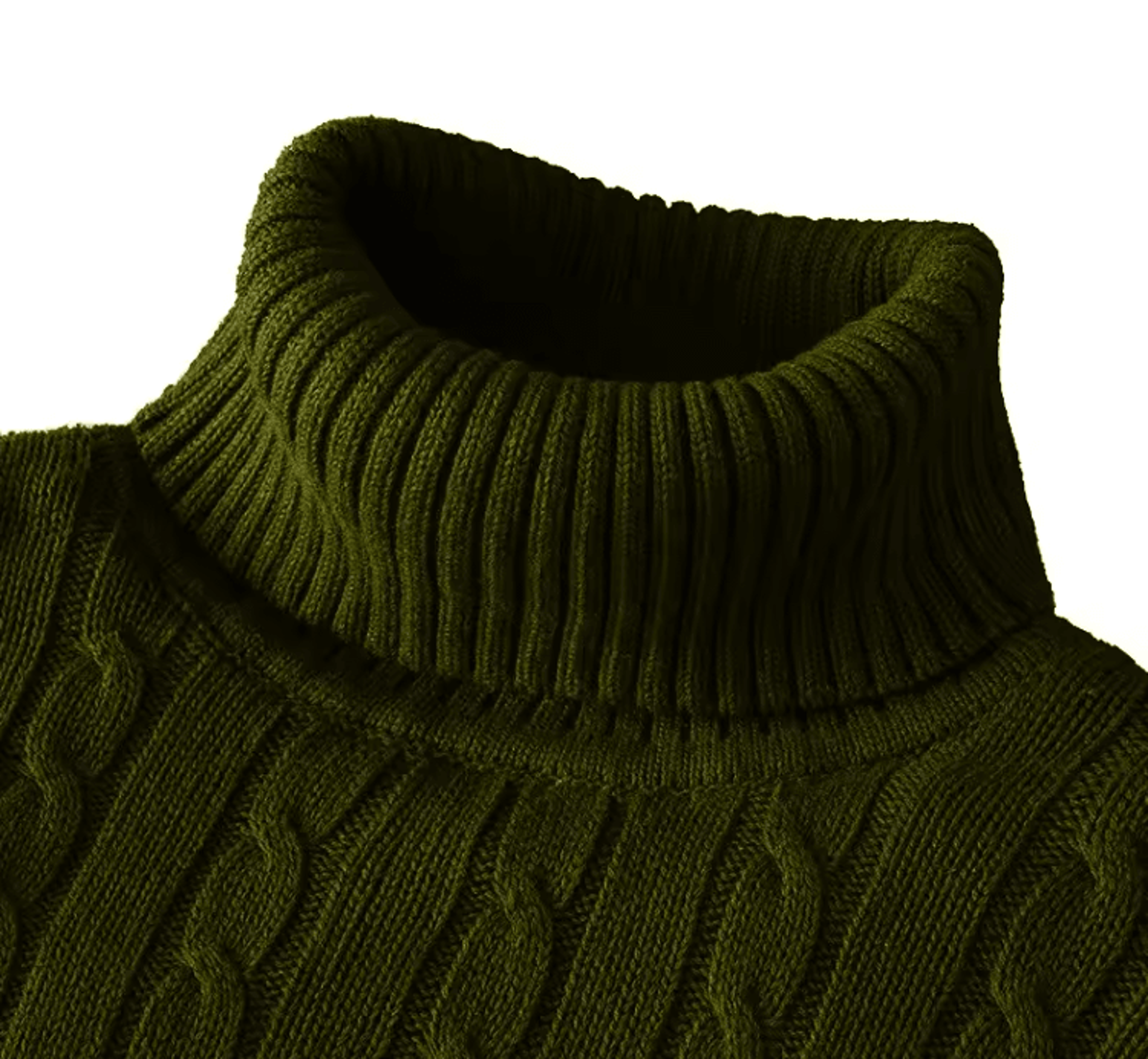 Mens Turtleneck Sweater Casual Knitted Rollneck Warm Jumper 6