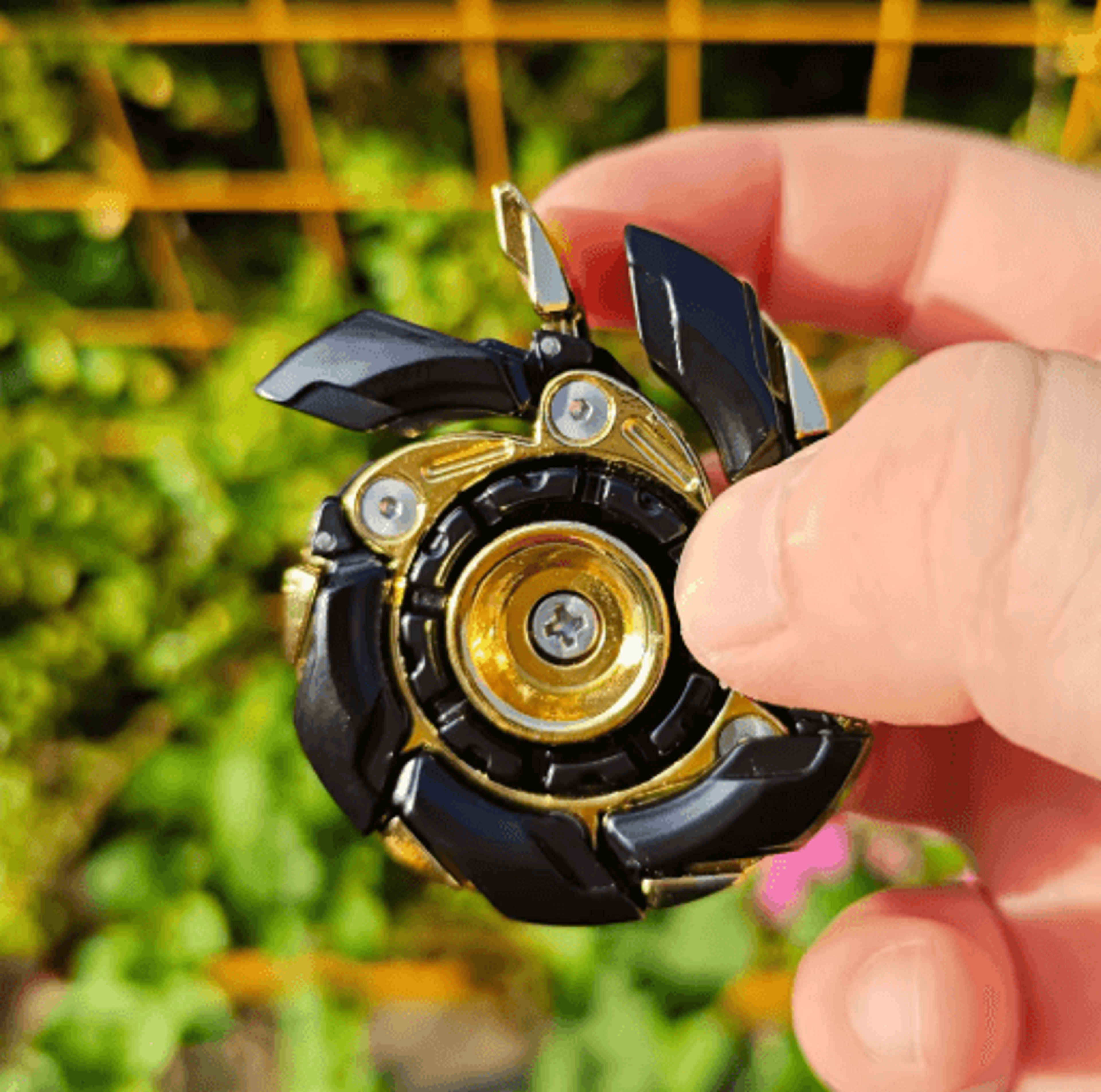EDC Magnetic Fidget Slider  Spinning Top Open Armor Metal Stress Relief Toy For Adults 11