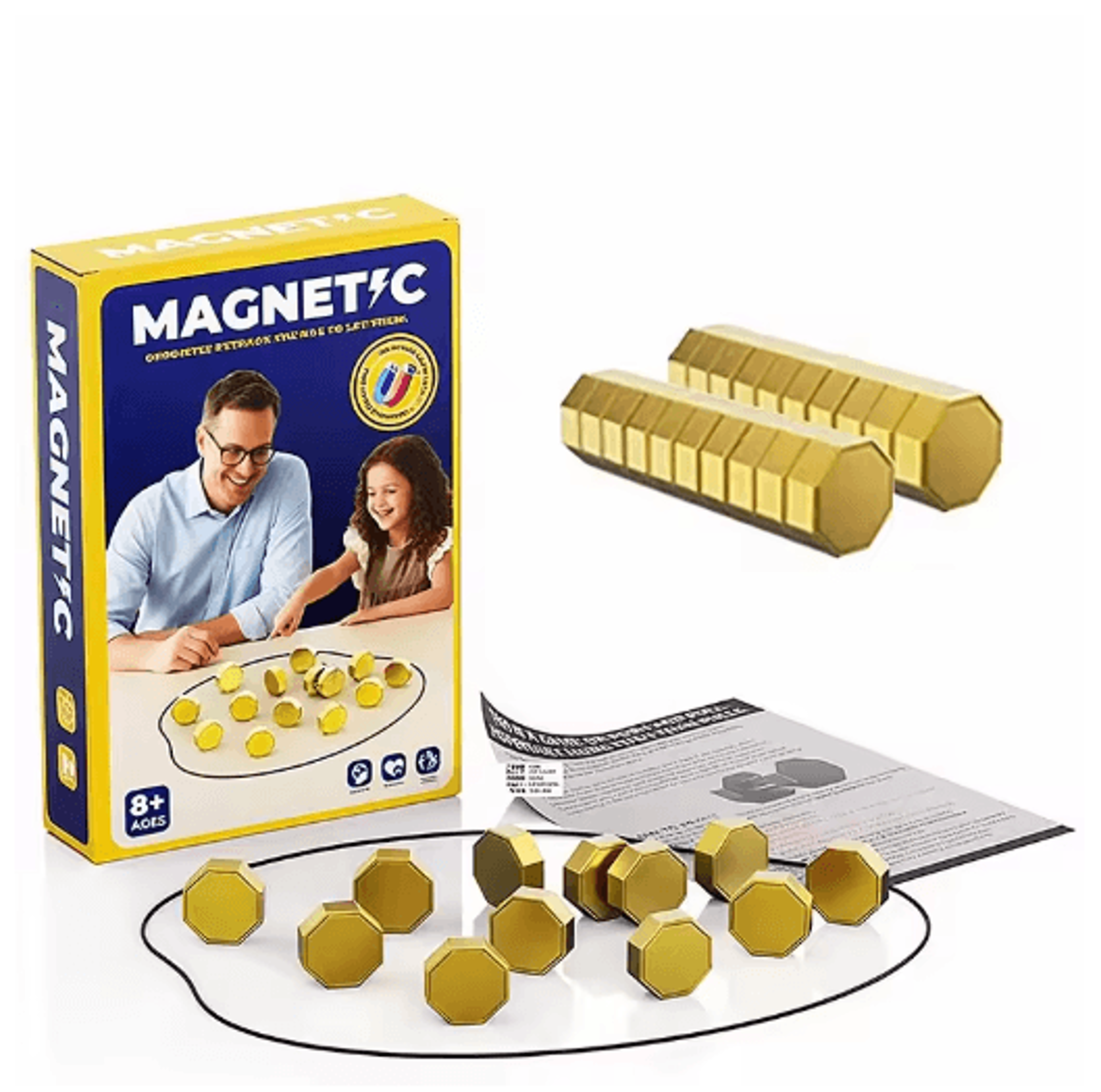 Magnetic Stones Strategy Game With Board Interactive Family Party Game For Kids  Adults 4