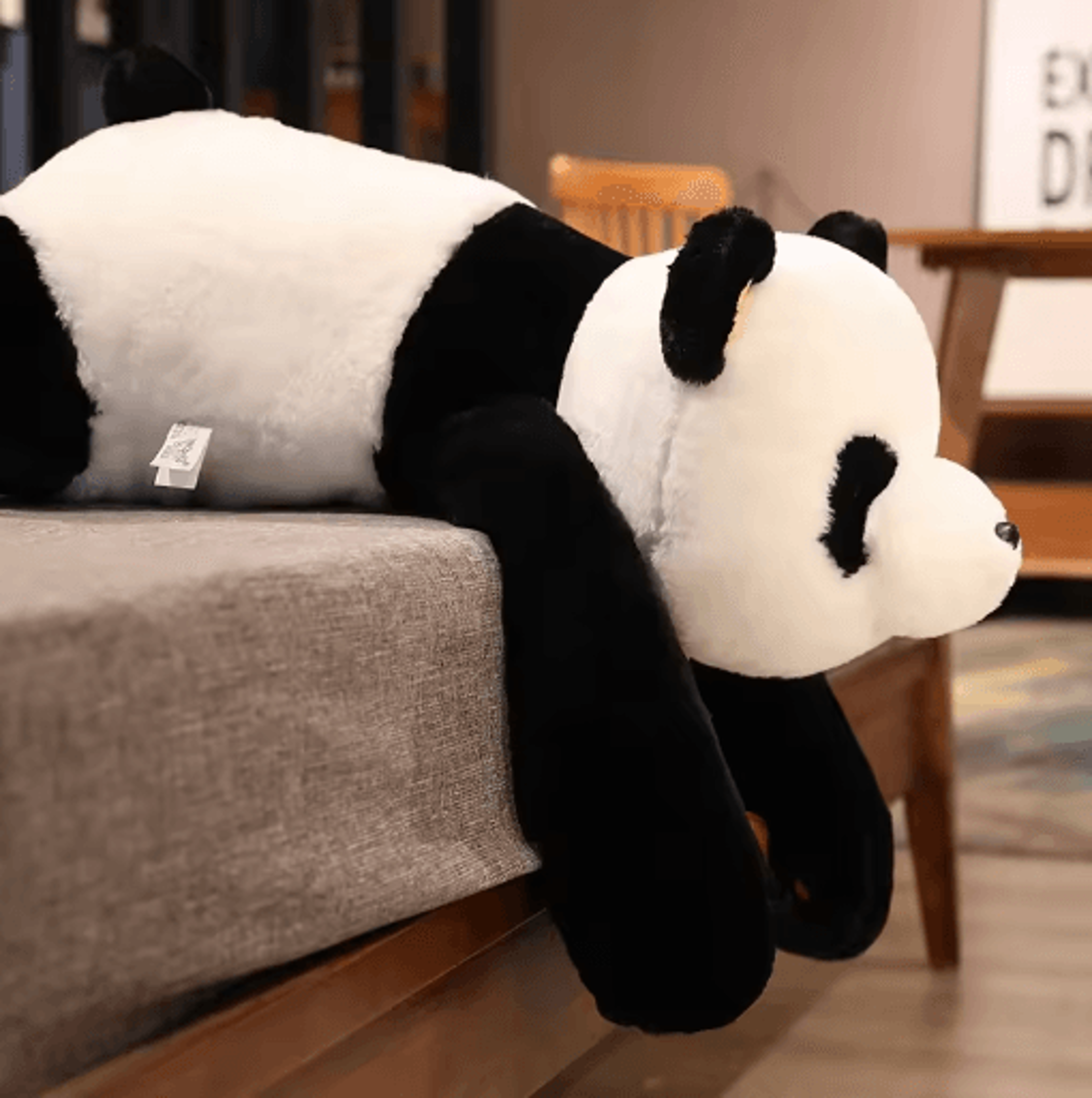 Giant Panda Plush Toy Sleep Pillow UltraSoft Cartoon Bear Stuffed Animal 60120cm For Kids  Gifts 4