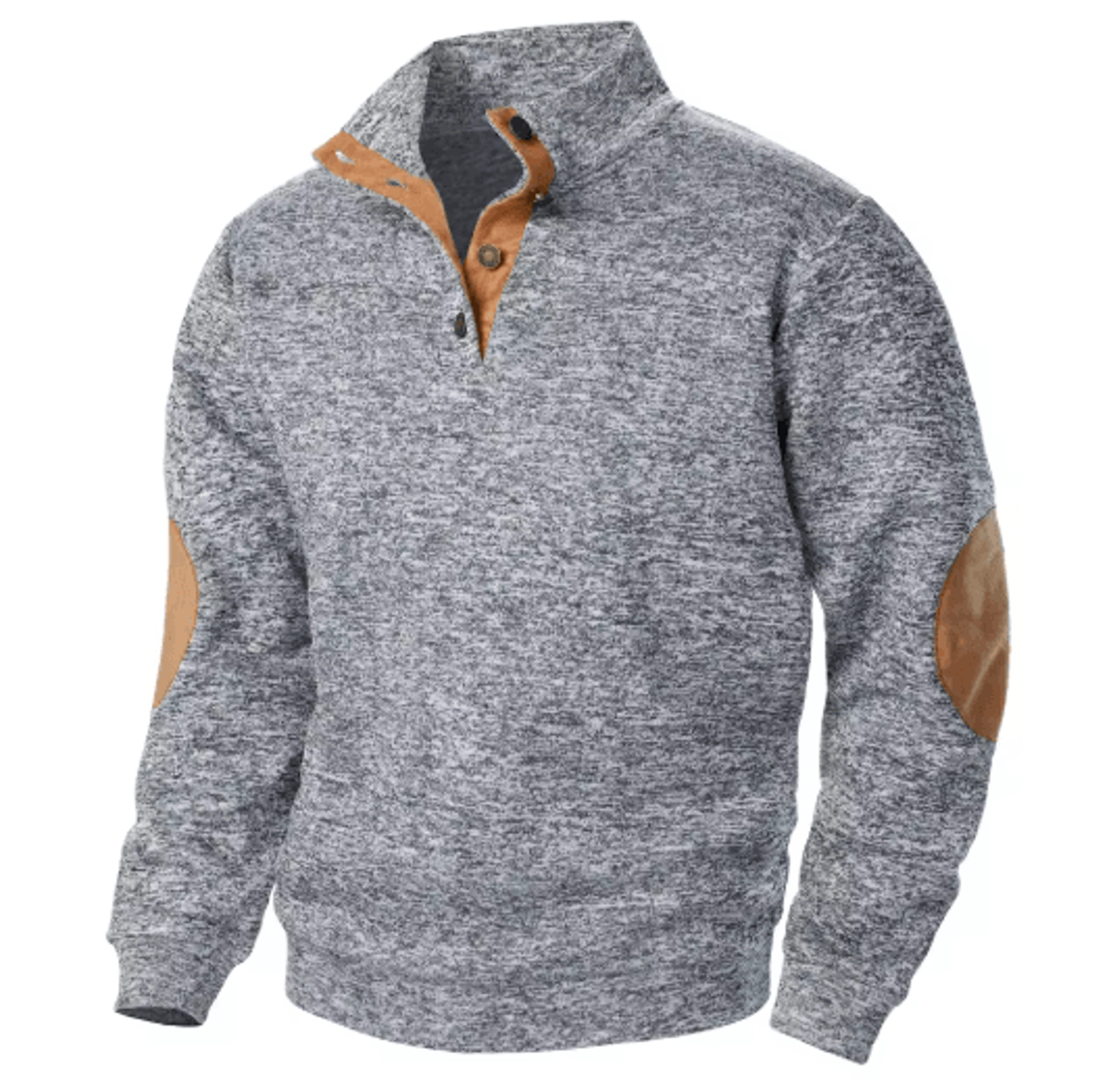Mens Autumn Winter Stand Collar Knitted Sweater Casual Long Sleeve Pullover 4