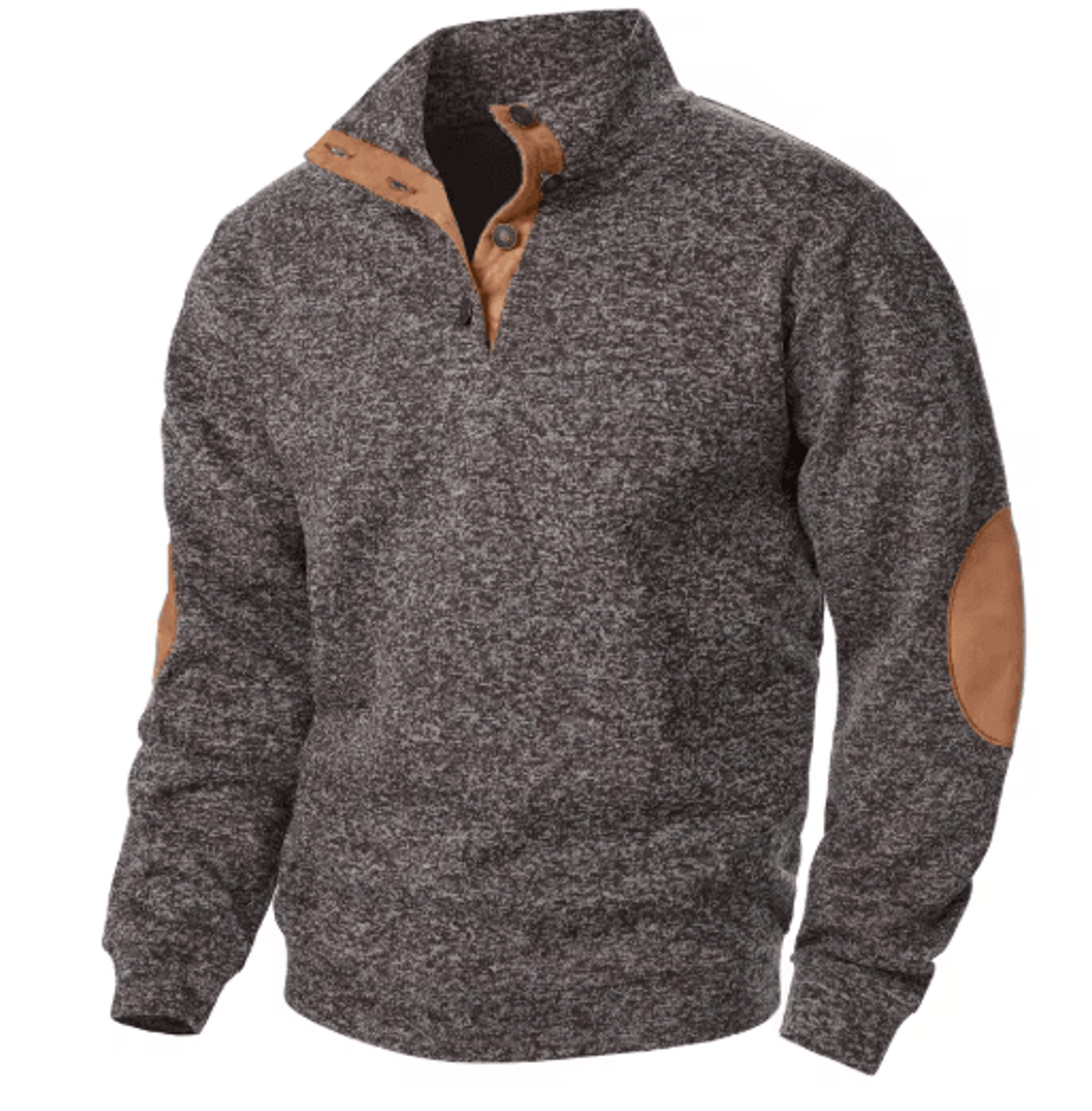 Mens Autumn Winter Stand Collar Knitted Sweater Casual Long Sleeve Pullover 7