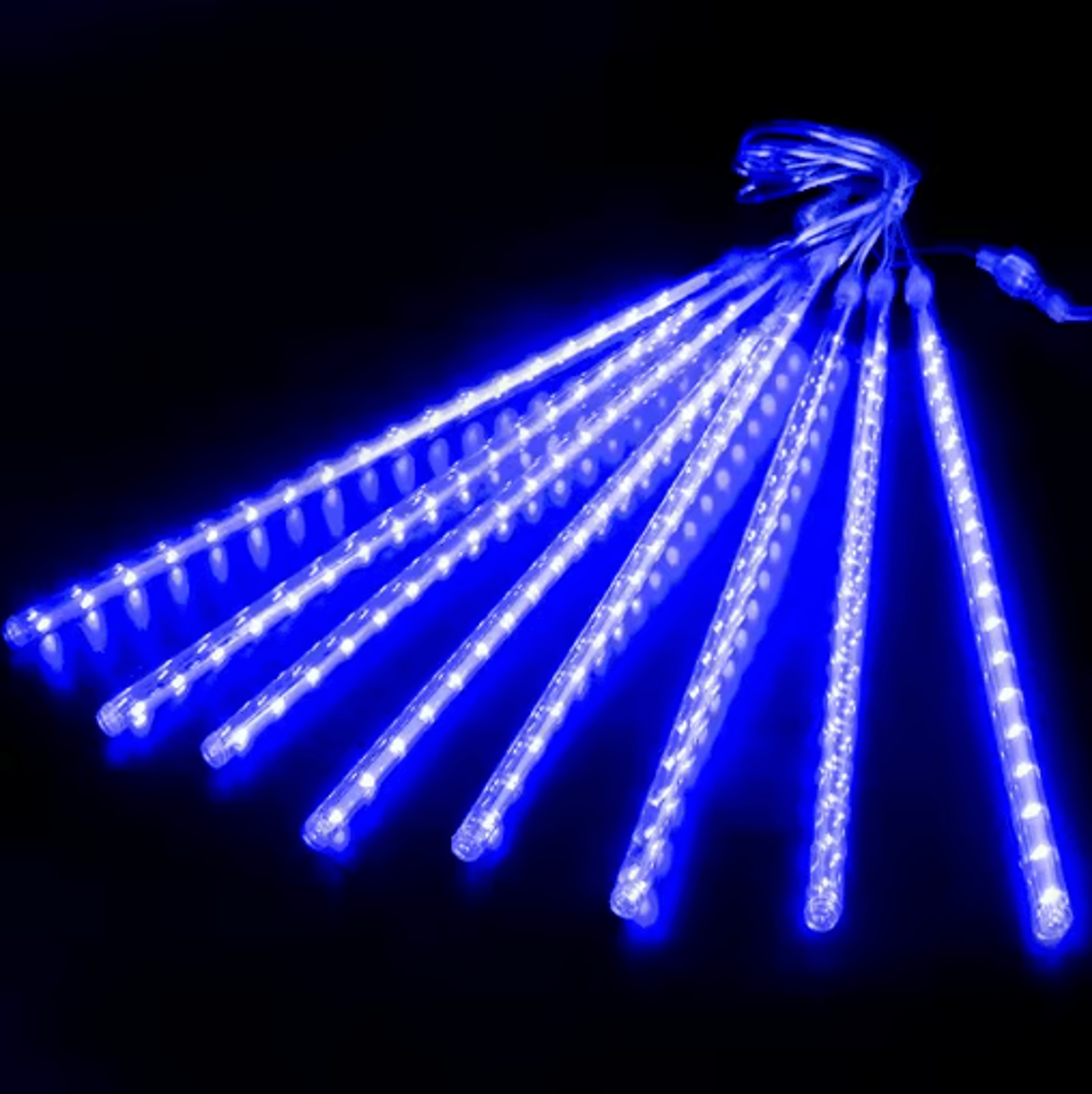 LED Meteor Shower Rain Lights Waterproof Falling Raindrop Fairy String Lights 30CM 2