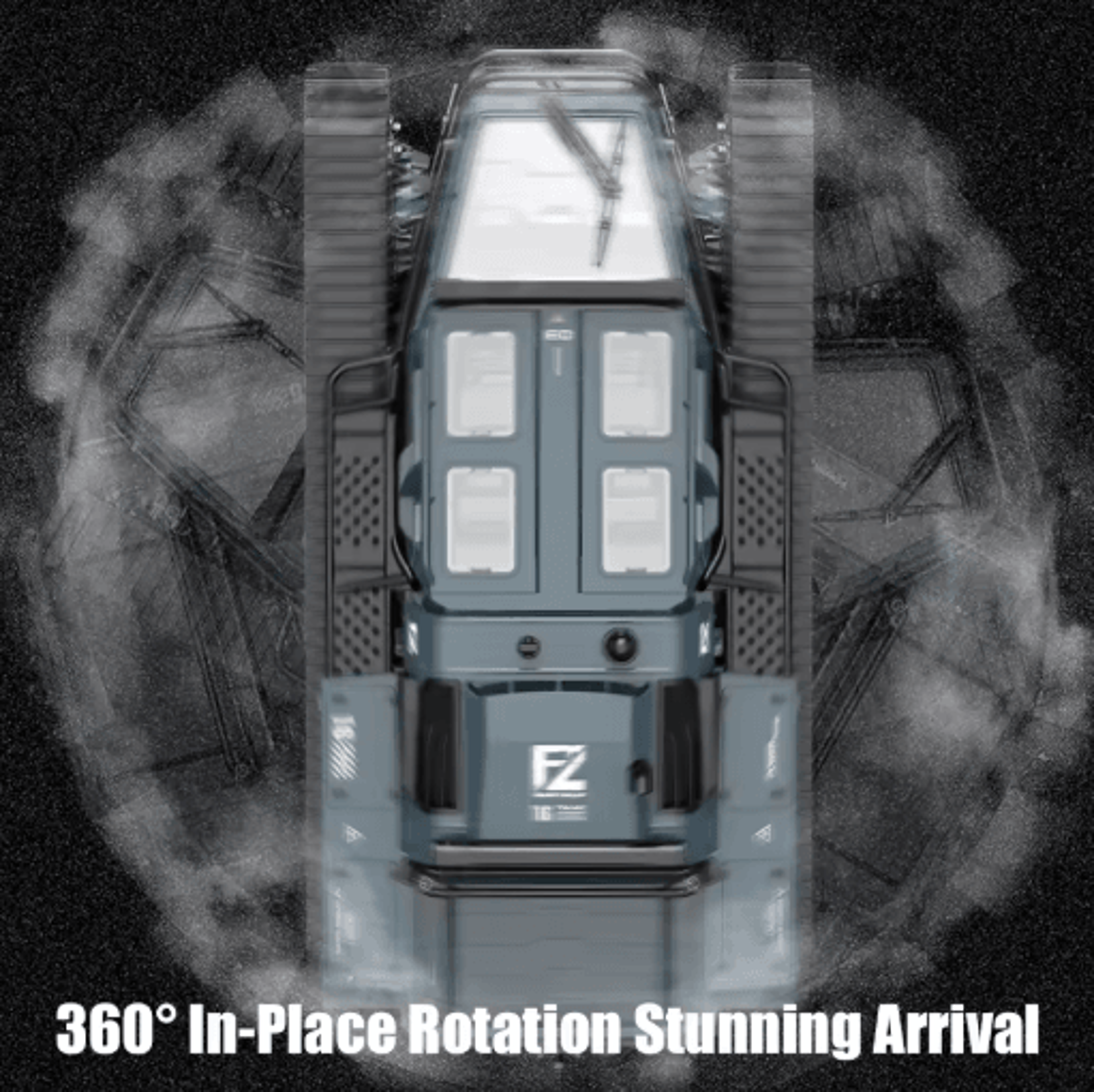 JJRC C8812 RC Tracked Tank LED Light Simulation Remote Control Off Road Vehicle 6