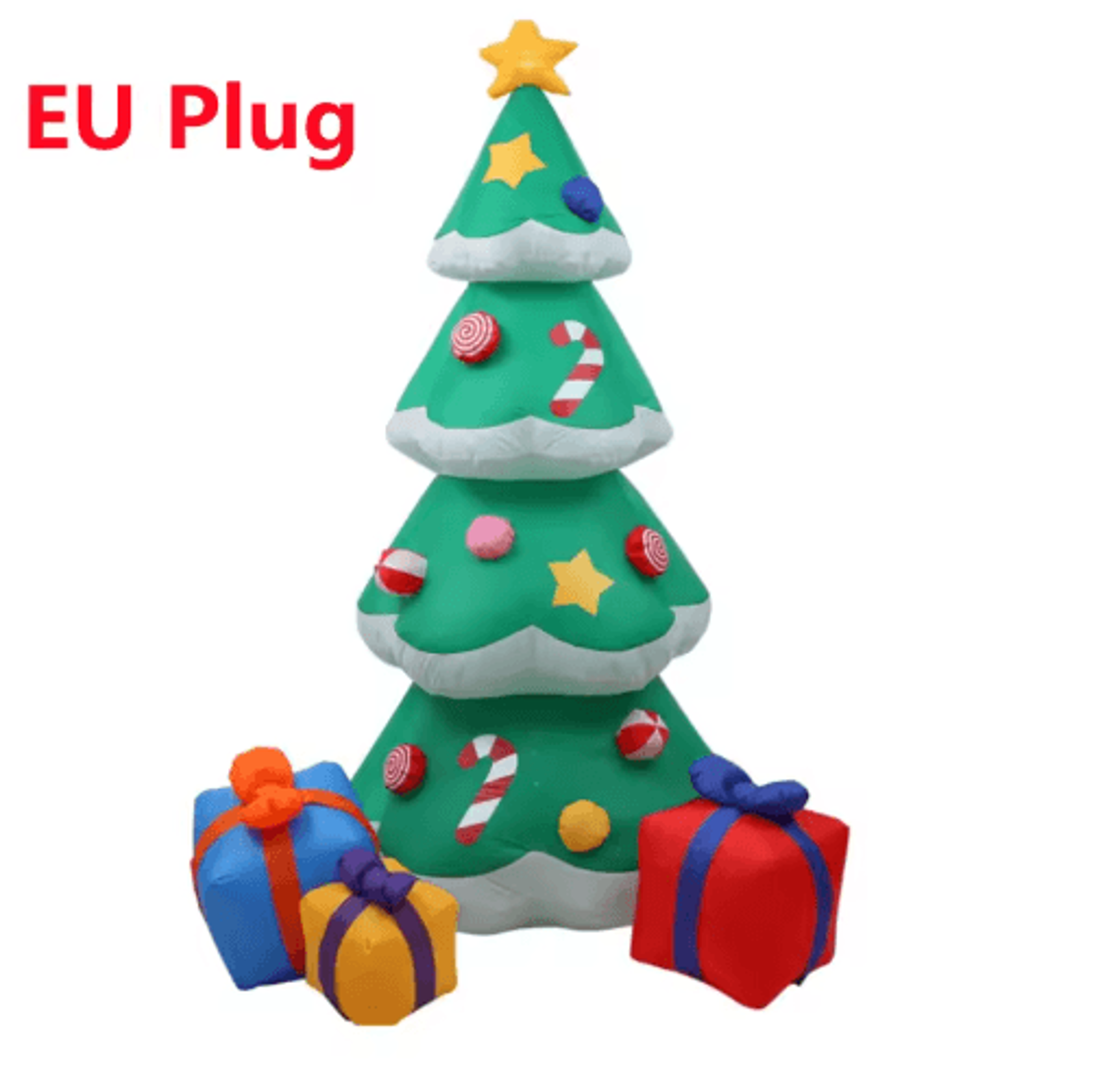 7FT 21M Christmas Inflatable Tree With LED Lights Indoor  Outdoor Holiday Decoration 1
