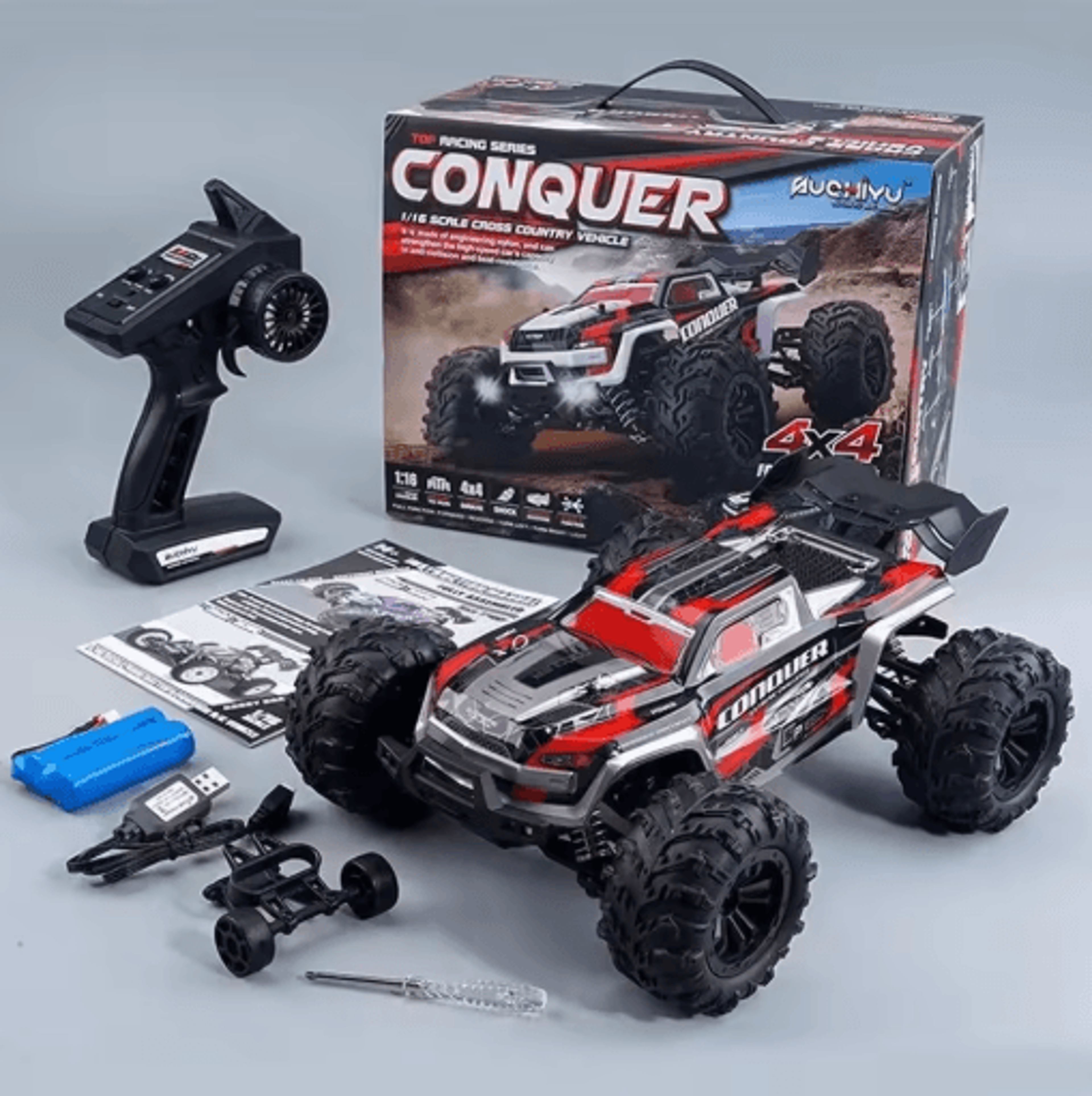 WLtoys 1 16 High Speed RC Monster Truck 50km H 4WD Off Road Remote Control Car 3