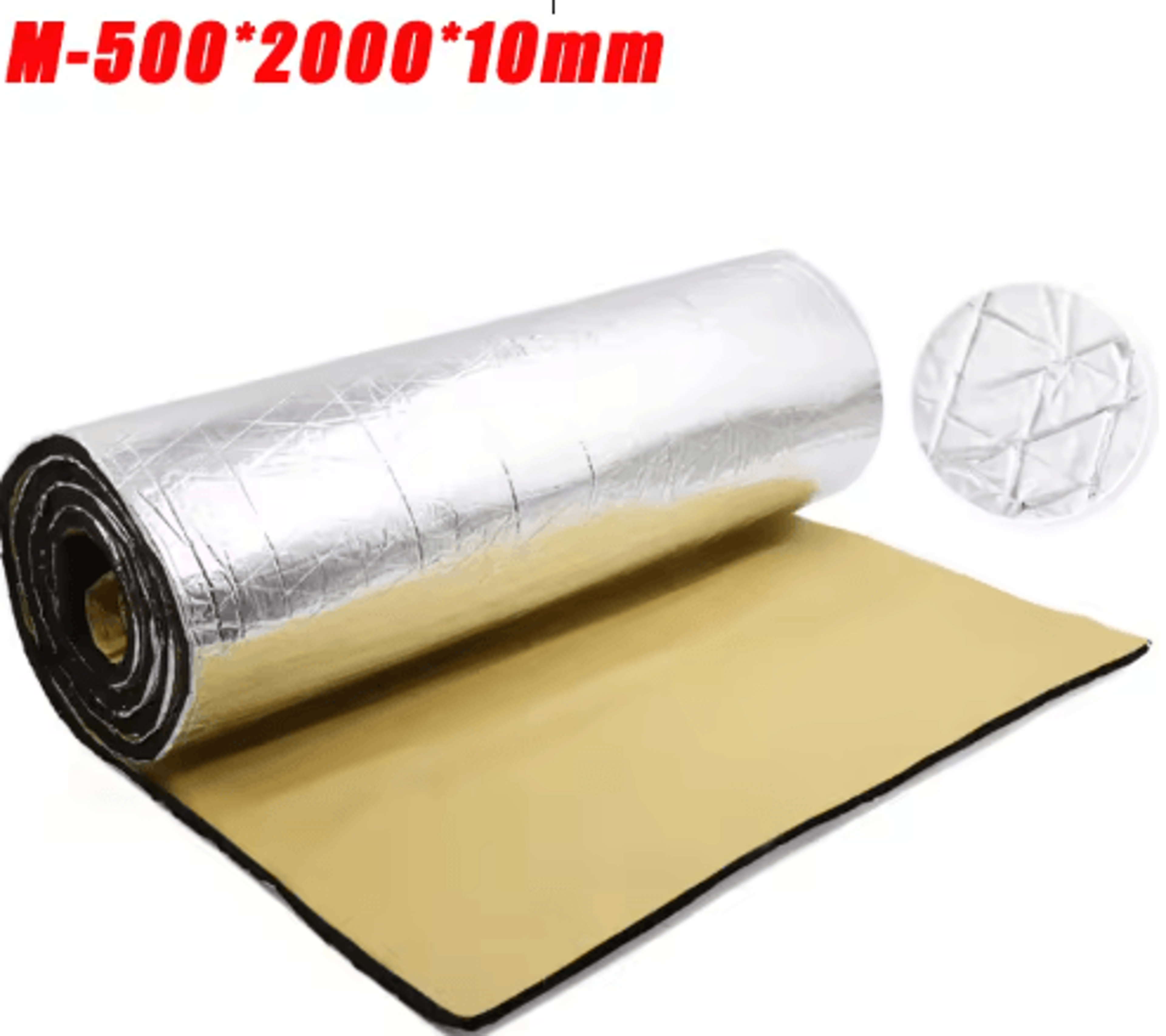 Automotive Thermal Acoustic Insulation Mat Aluminum Foil Heat Sound Deadening Cotton 5mm 10mm 1