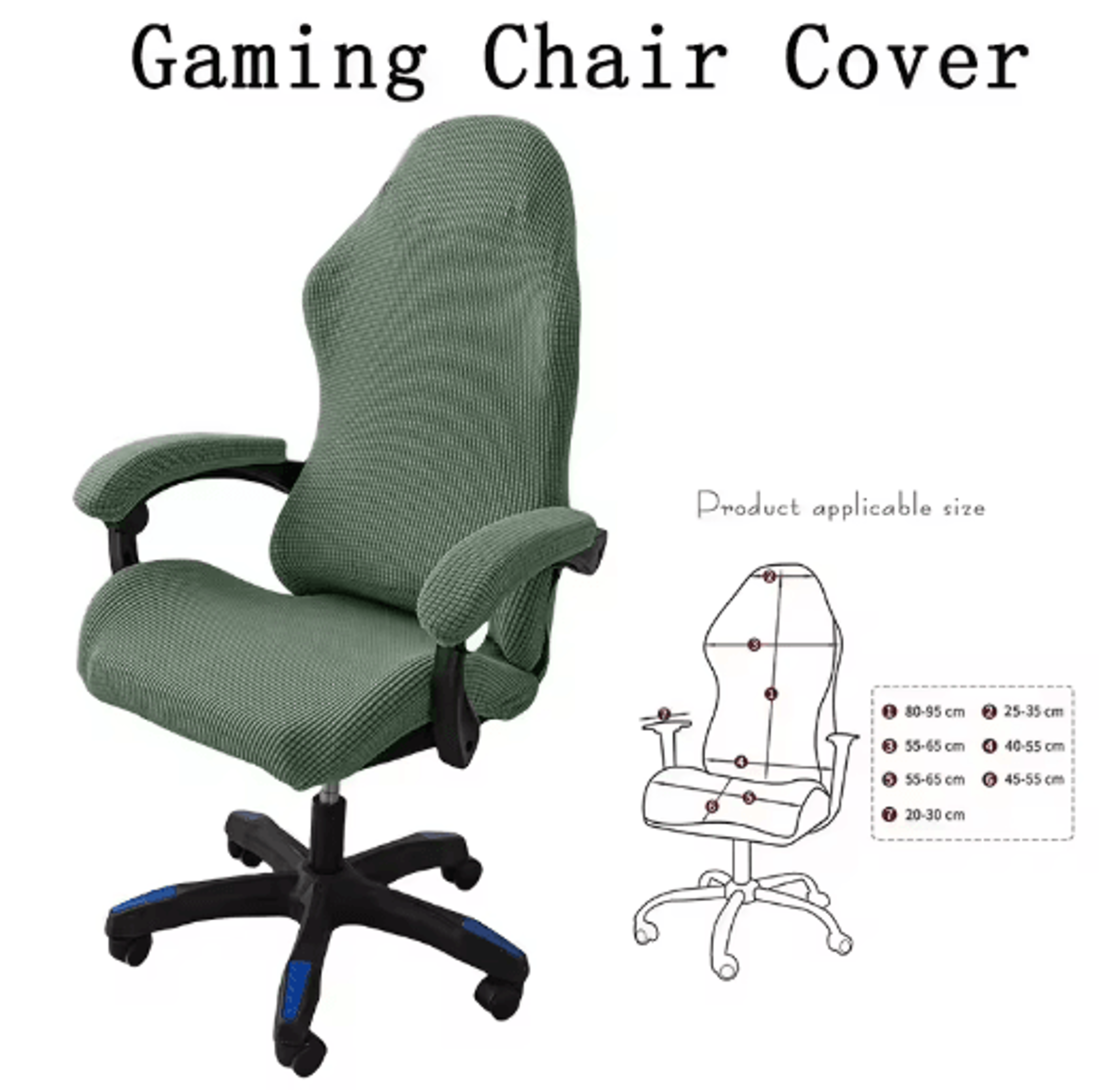 Universal Gaming Chair Cover Elastic Slipcover For Computer Swivel Chairs 13