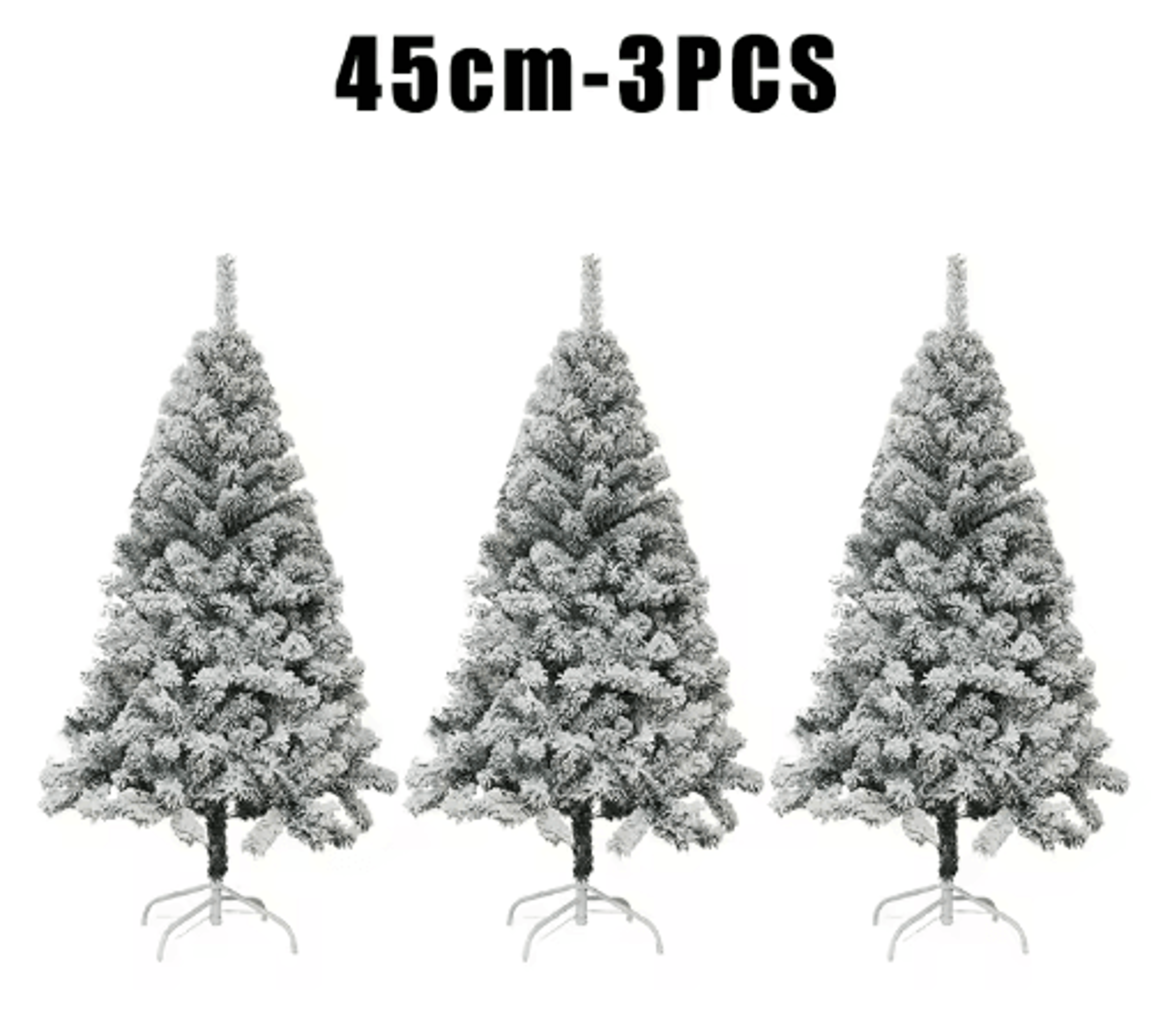 White Flocked PVC Christmas Tree Realistic Snow Effect Artificial Pine For Festive Displays 5