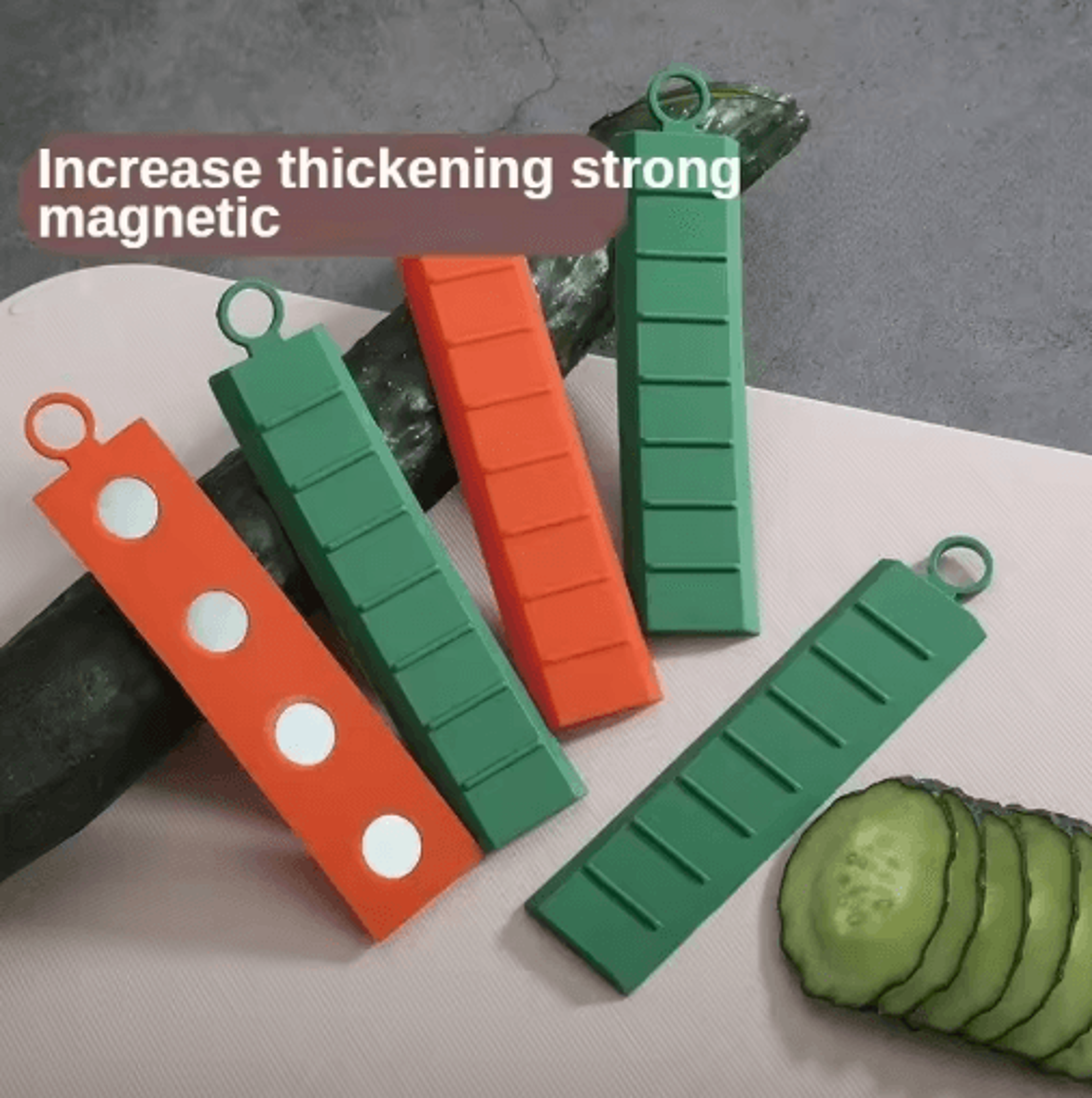 Non Stick Magnetic Silicone Kitchen Knife Anti Stick Vegetable Cutting Tool 15