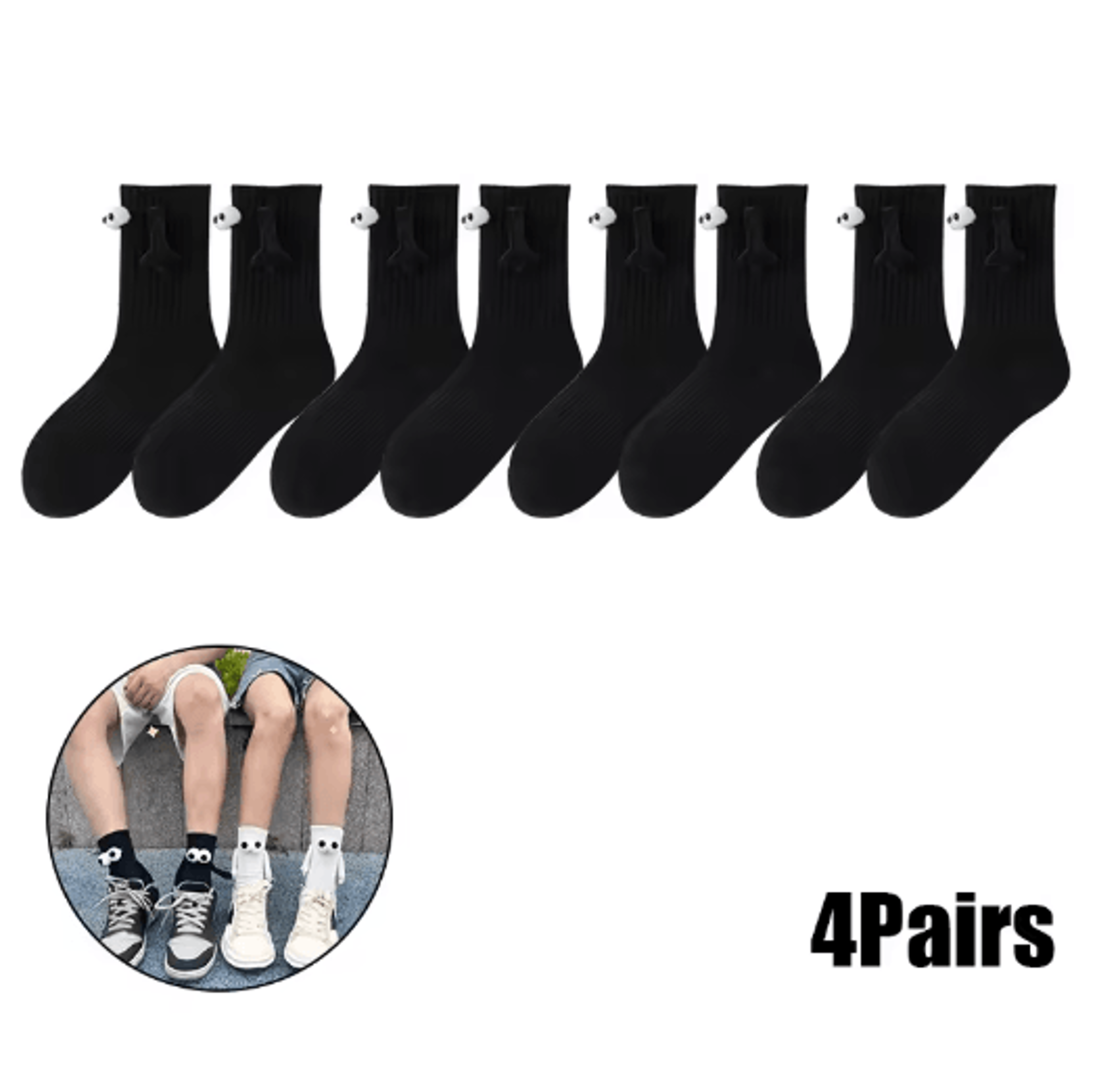 Magnetic Holding Hands Couples Socks Funny Anniversary Friendship Gift 3