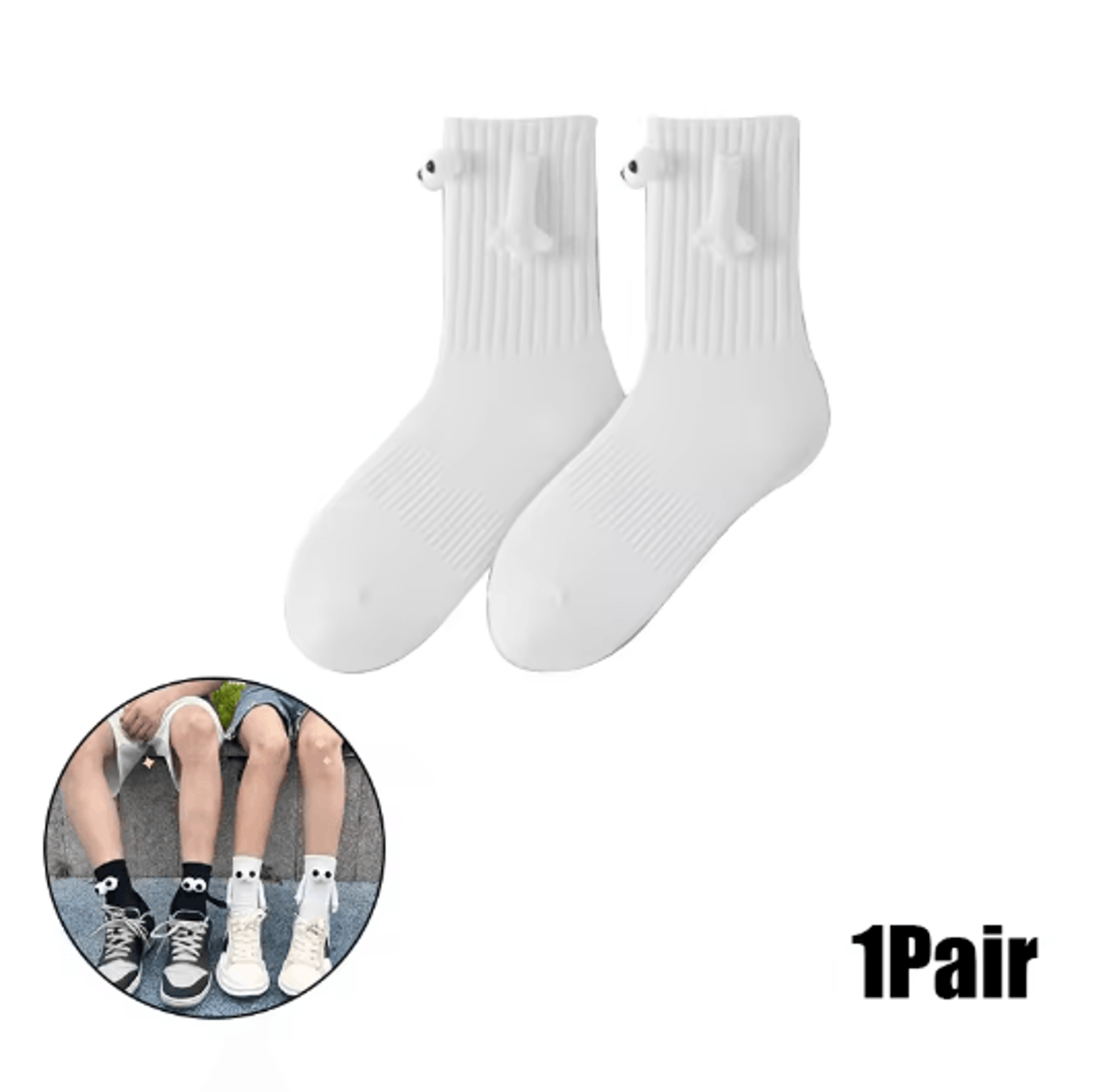 Magnetic Holding Hands Couples Socks Funny Anniversary Friendship Gift 8
