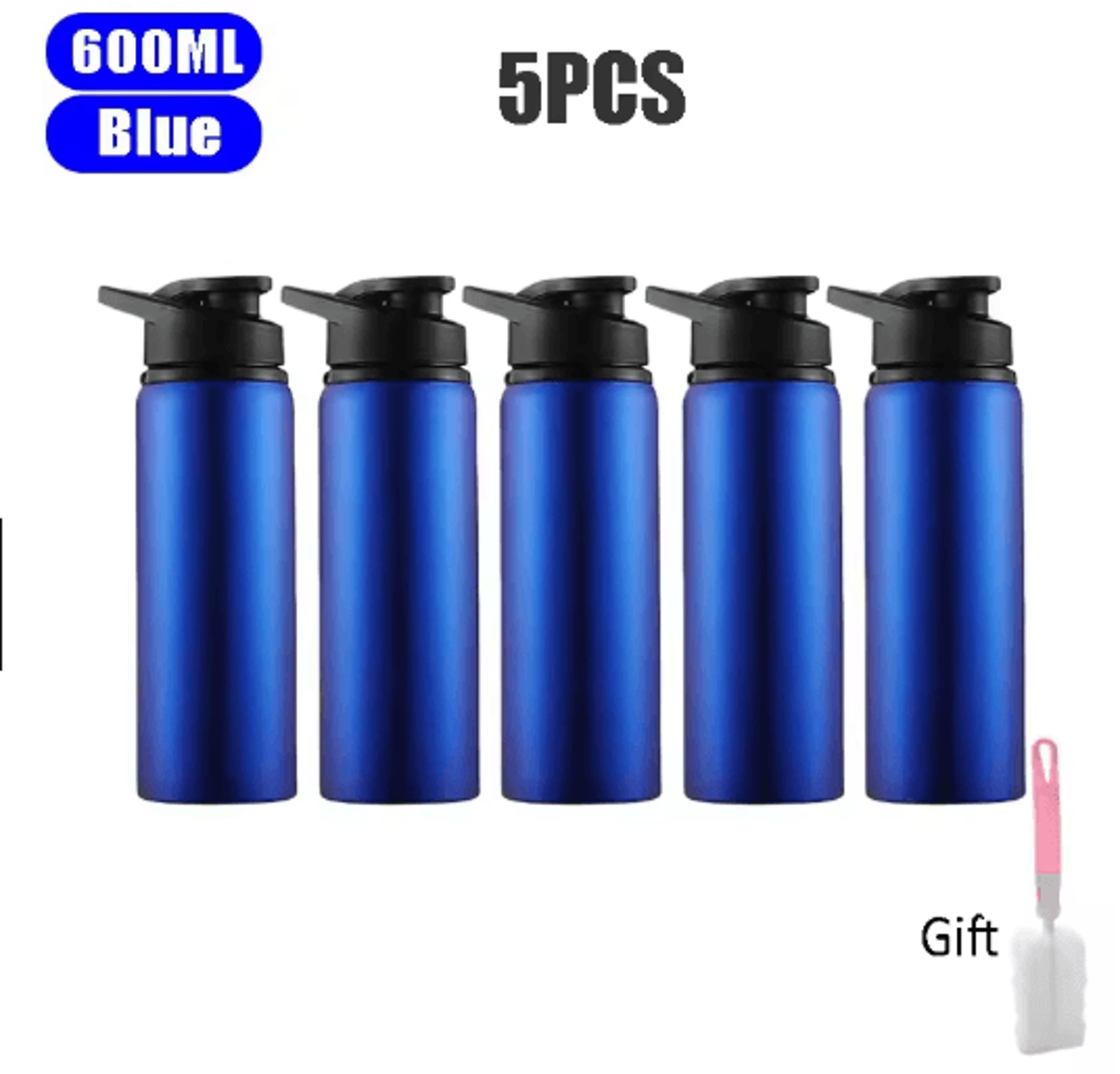 600ml Stainless Steel Sports Water Bottle Leak Proof Durable Outdoor Flask 3