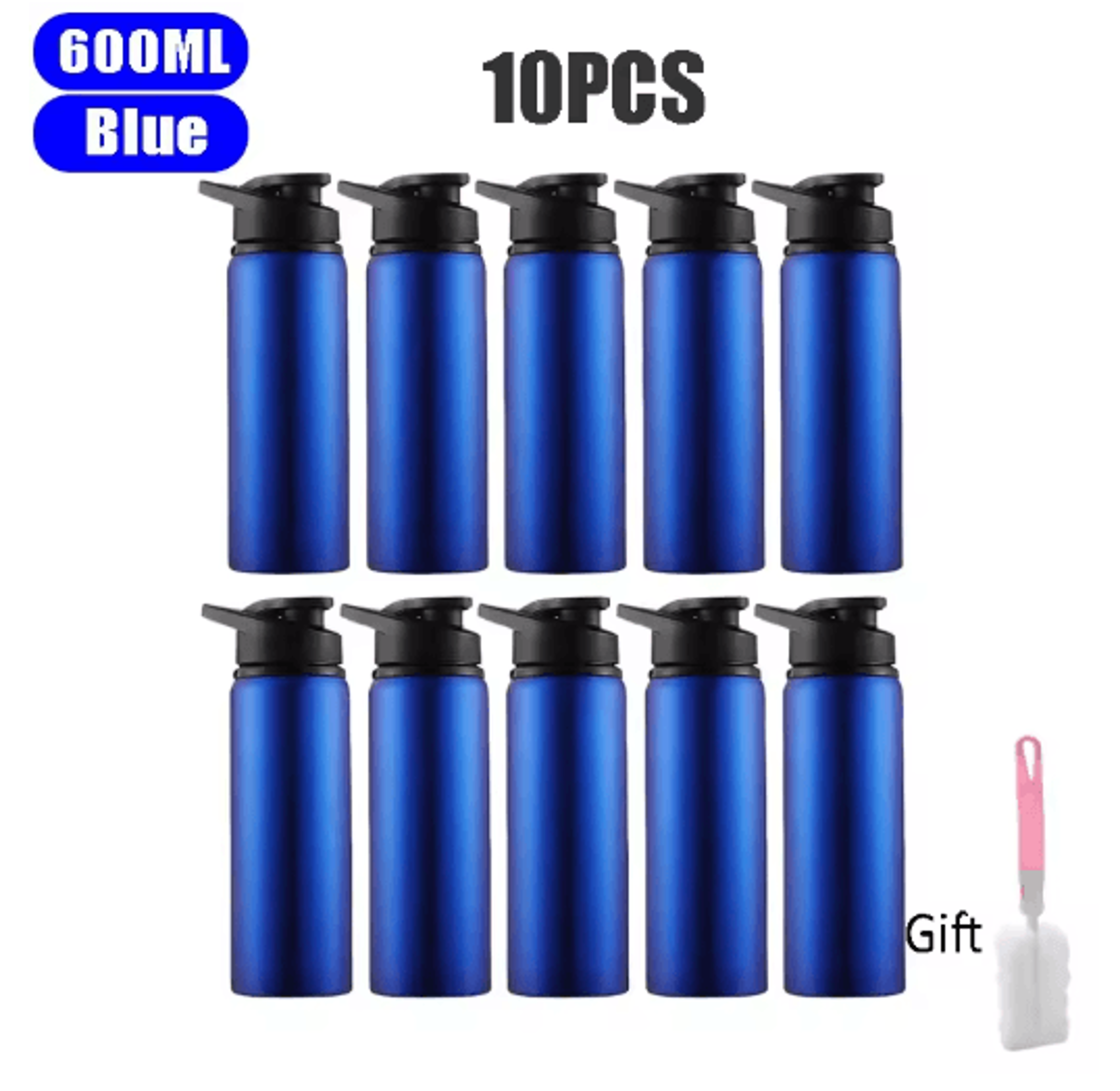 600ml Stainless Steel Sports Water Bottle Leak Proof Durable Outdoor Flask 17