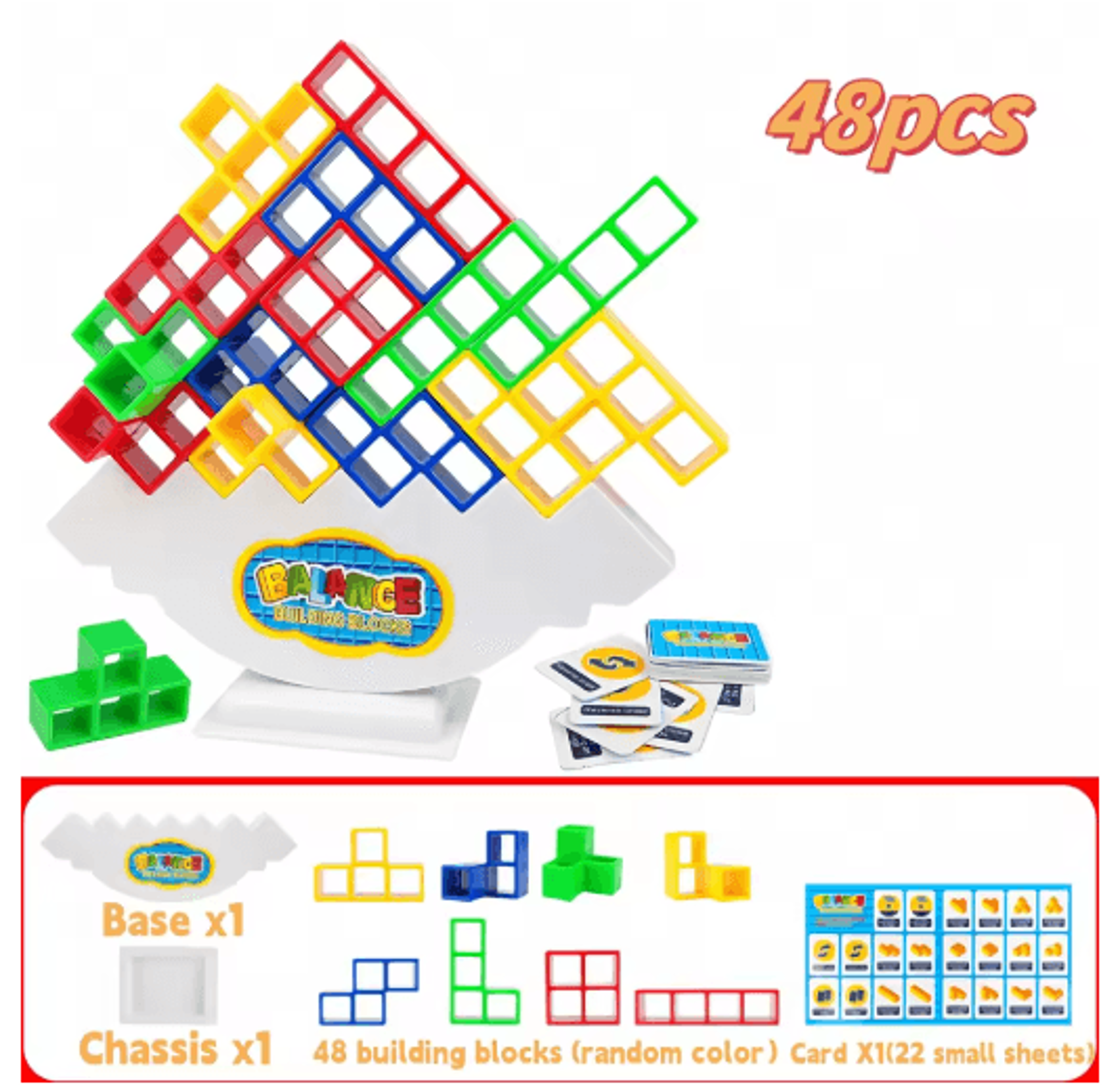 Balanced Stacking Building Blocks Game Multiplayer Family Party Board Game 1