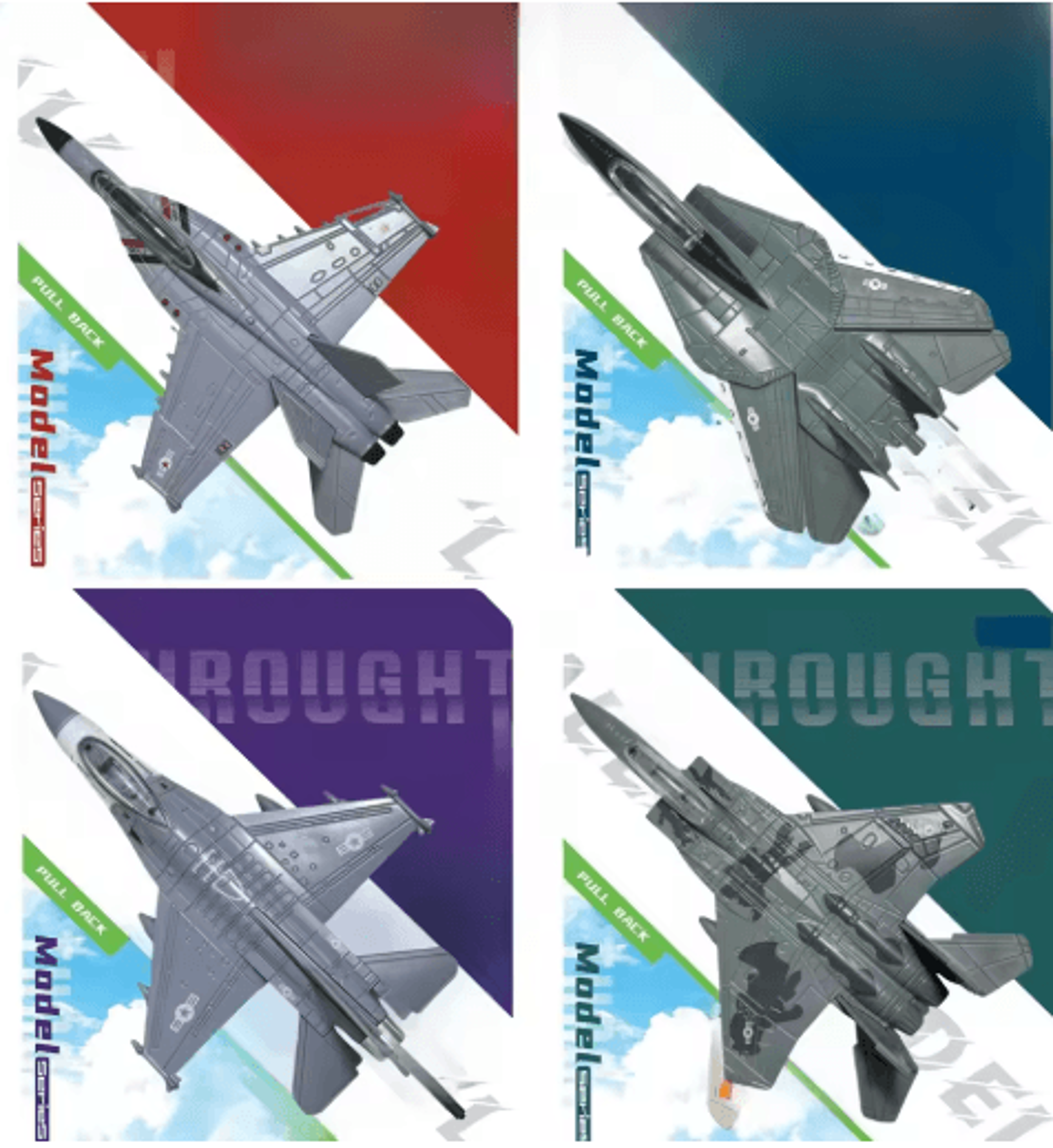 Simulation Alloy Aircraft Model Manual Rebound Inertia Plane Collectible Toy 4
