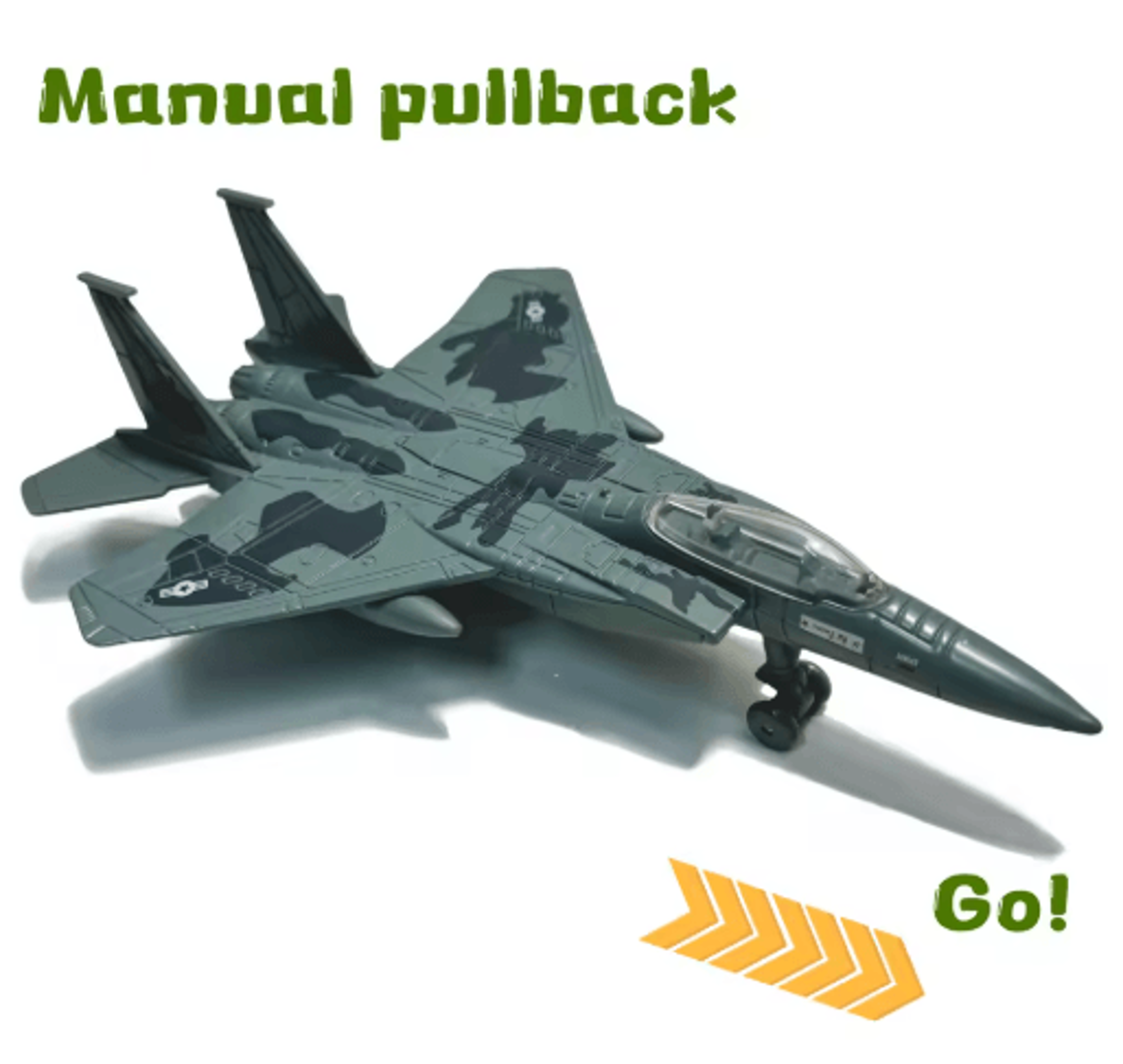 Simulation Alloy Aircraft Model Manual Rebound Inertia Plane Collectible Toy 6
