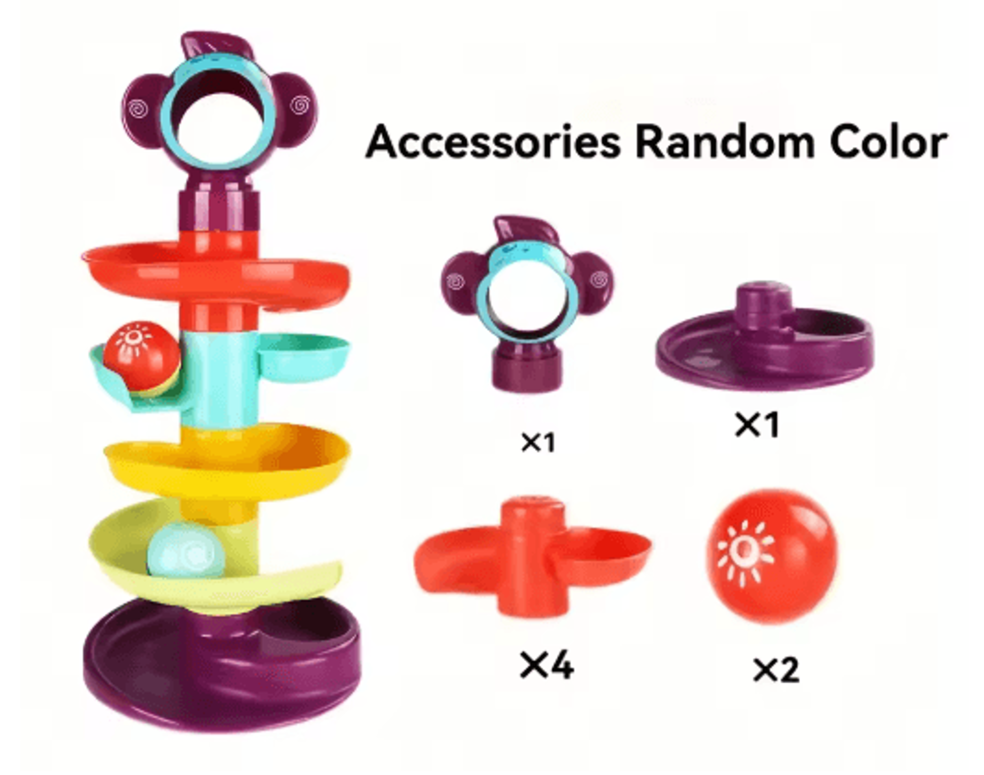 Track Ball Educational Toy Set Stacking Inertial Sliding Ball Track For Kids 0