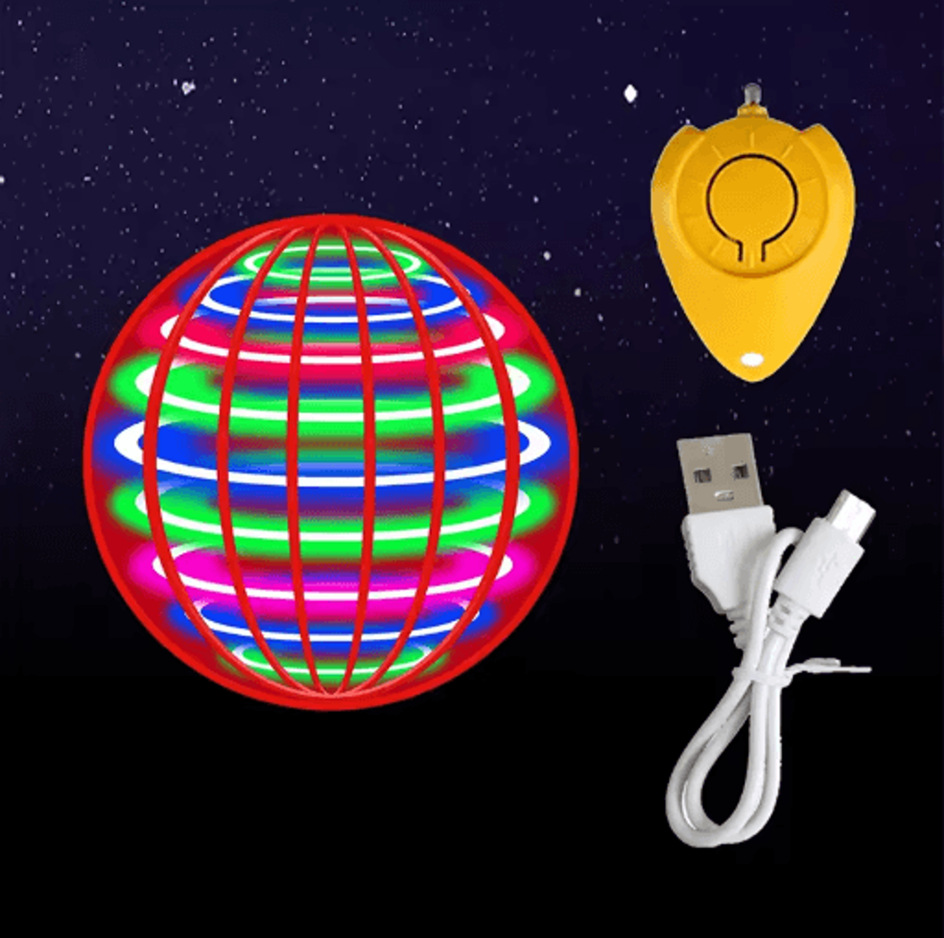 Intelligent Spinning Flying Ball Toy Luminous Induction Hover Orb For Kids 3