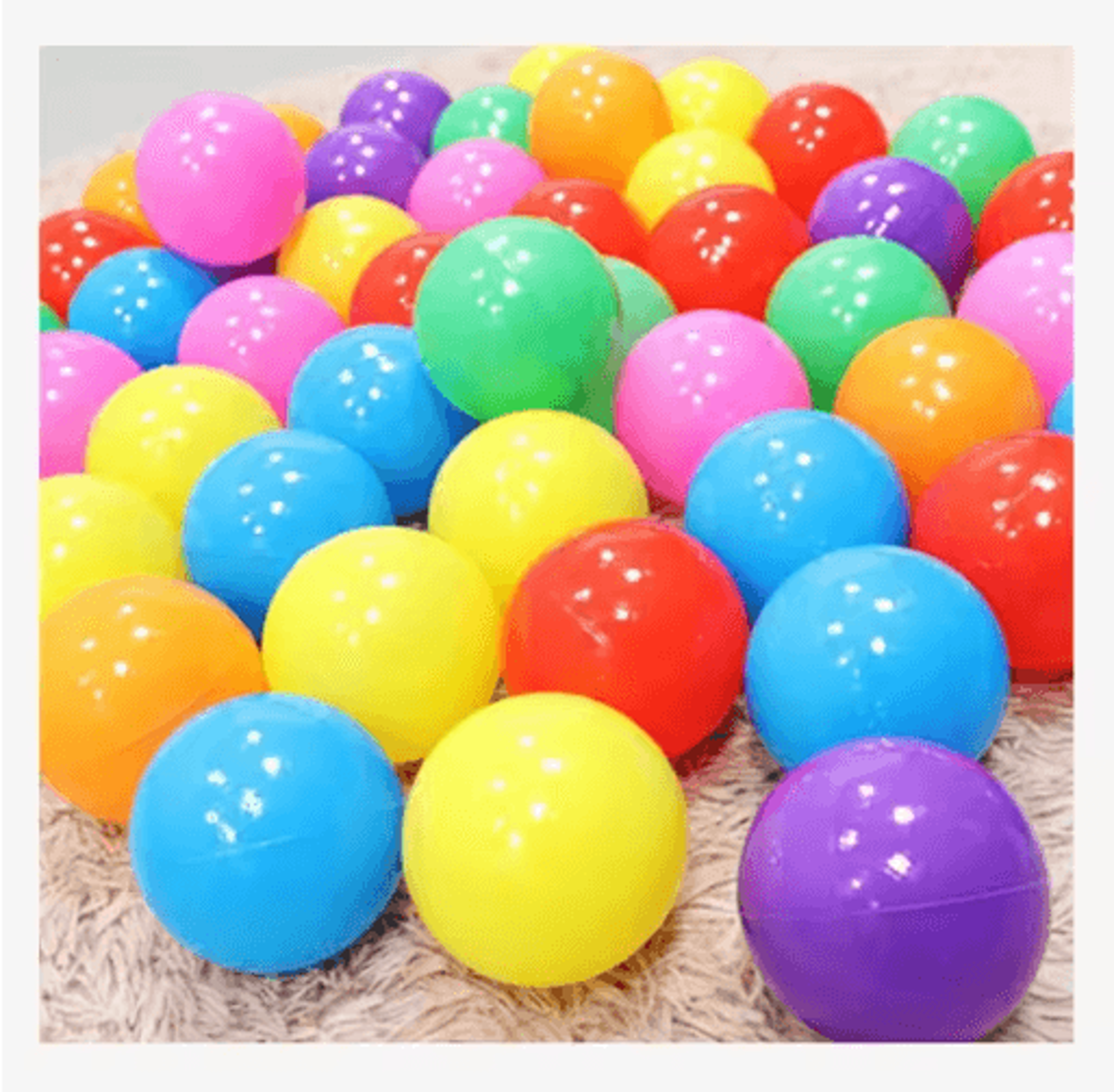Colorful Childrens Ocean Ball Set Soft Play Balls For Baby Fence Tent Pool 520 PCS 1