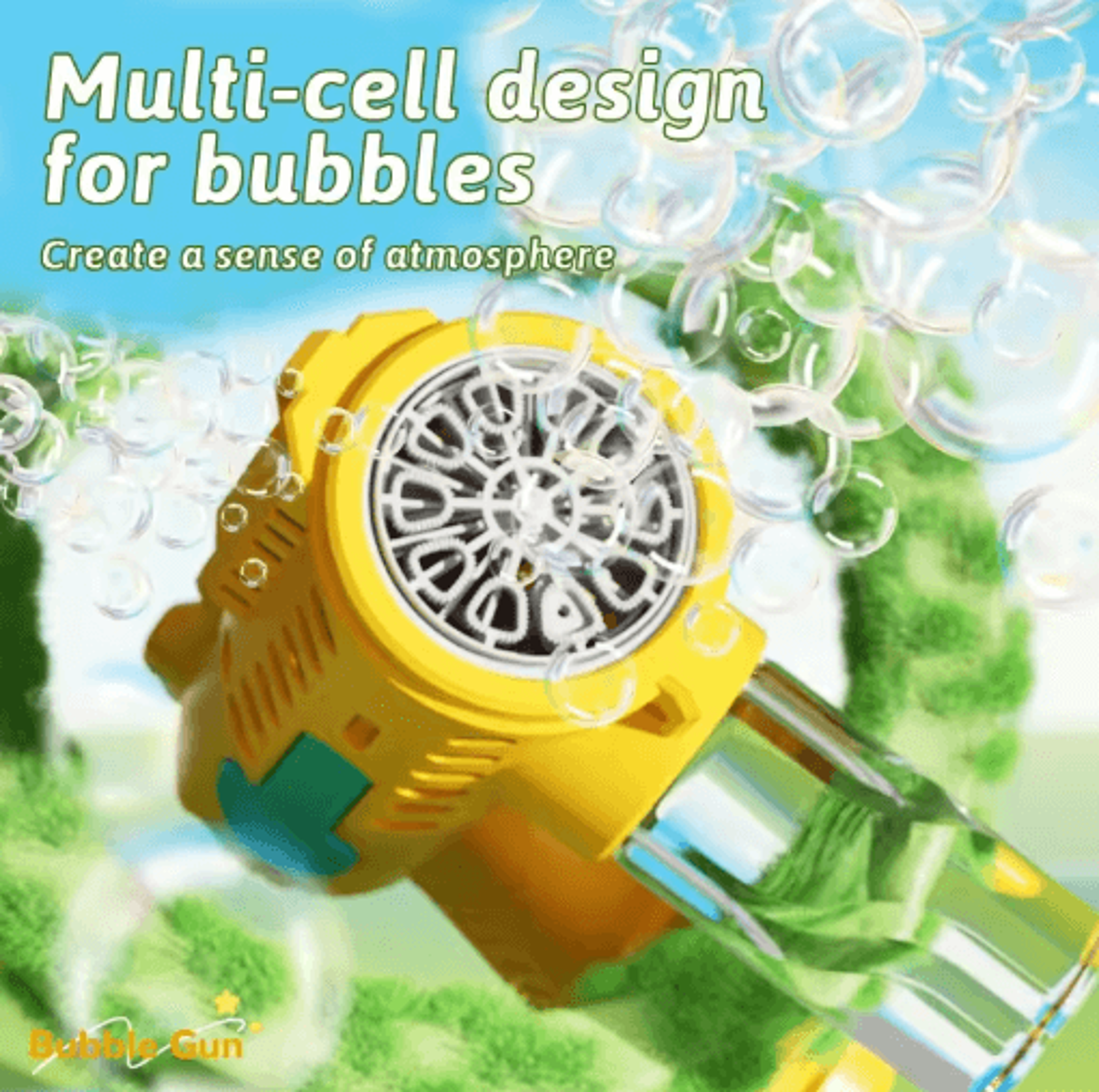 Battery Free Bubble Gun For Kids Outdoor Parent Child Bubble Play Toy 4