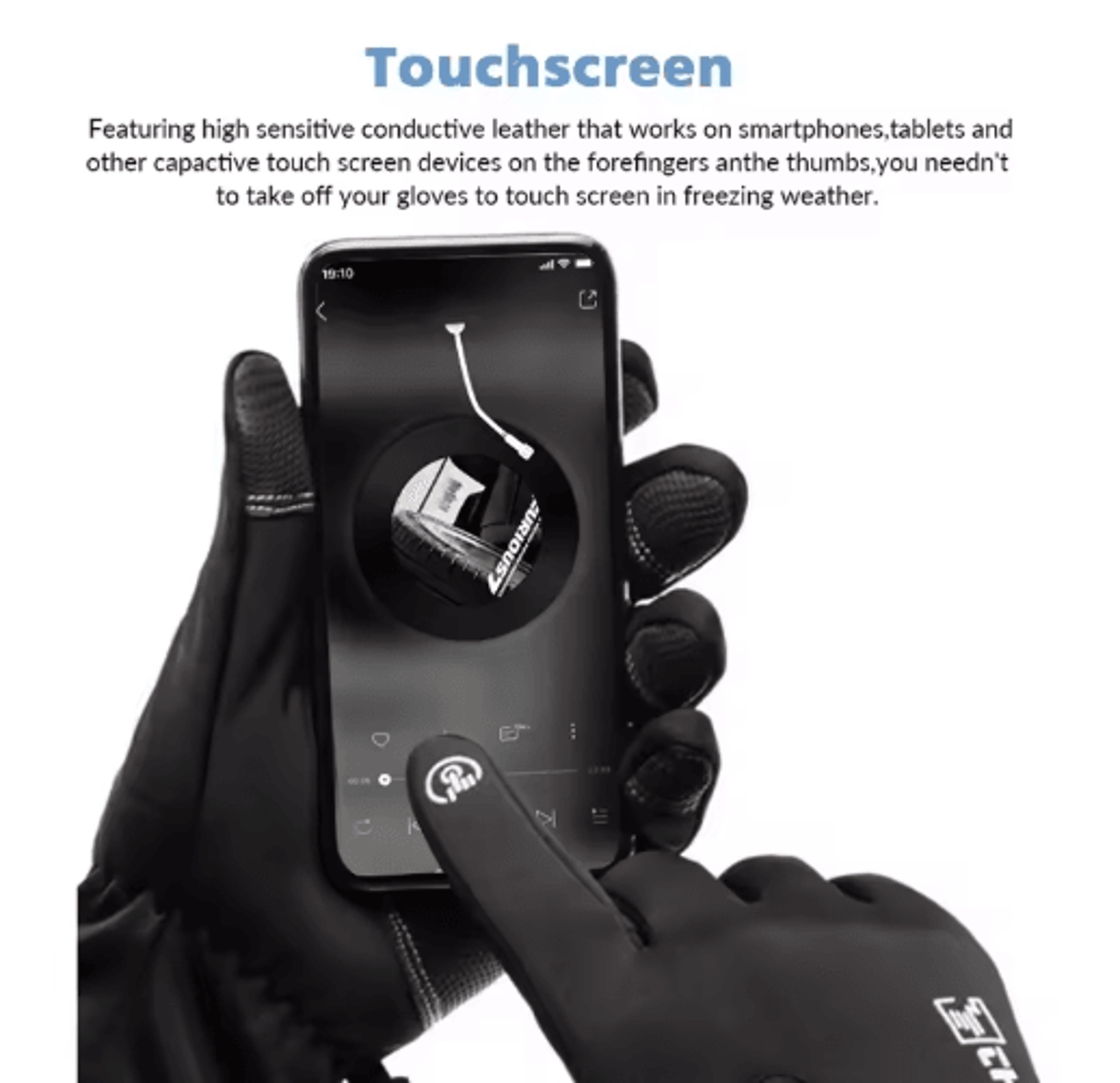 Premium Waterproof Winter Gloves Thermal Touchscreen Windproof Cold Weather Sports Gloves 7