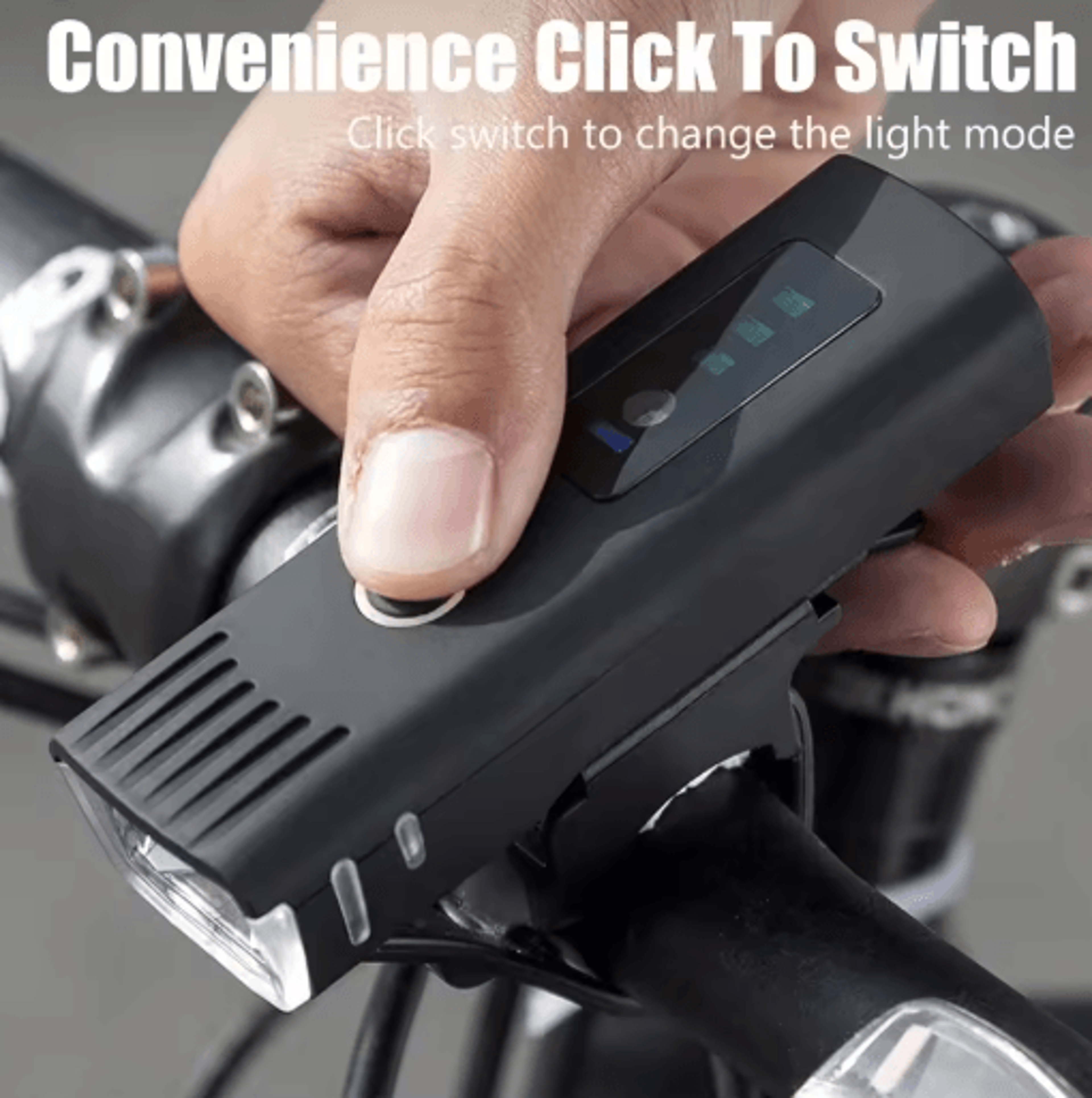 1000LM USB Rechargeable Bicycle Light Set High Brightness LED Front Headlight Rear Safety Lamp 4