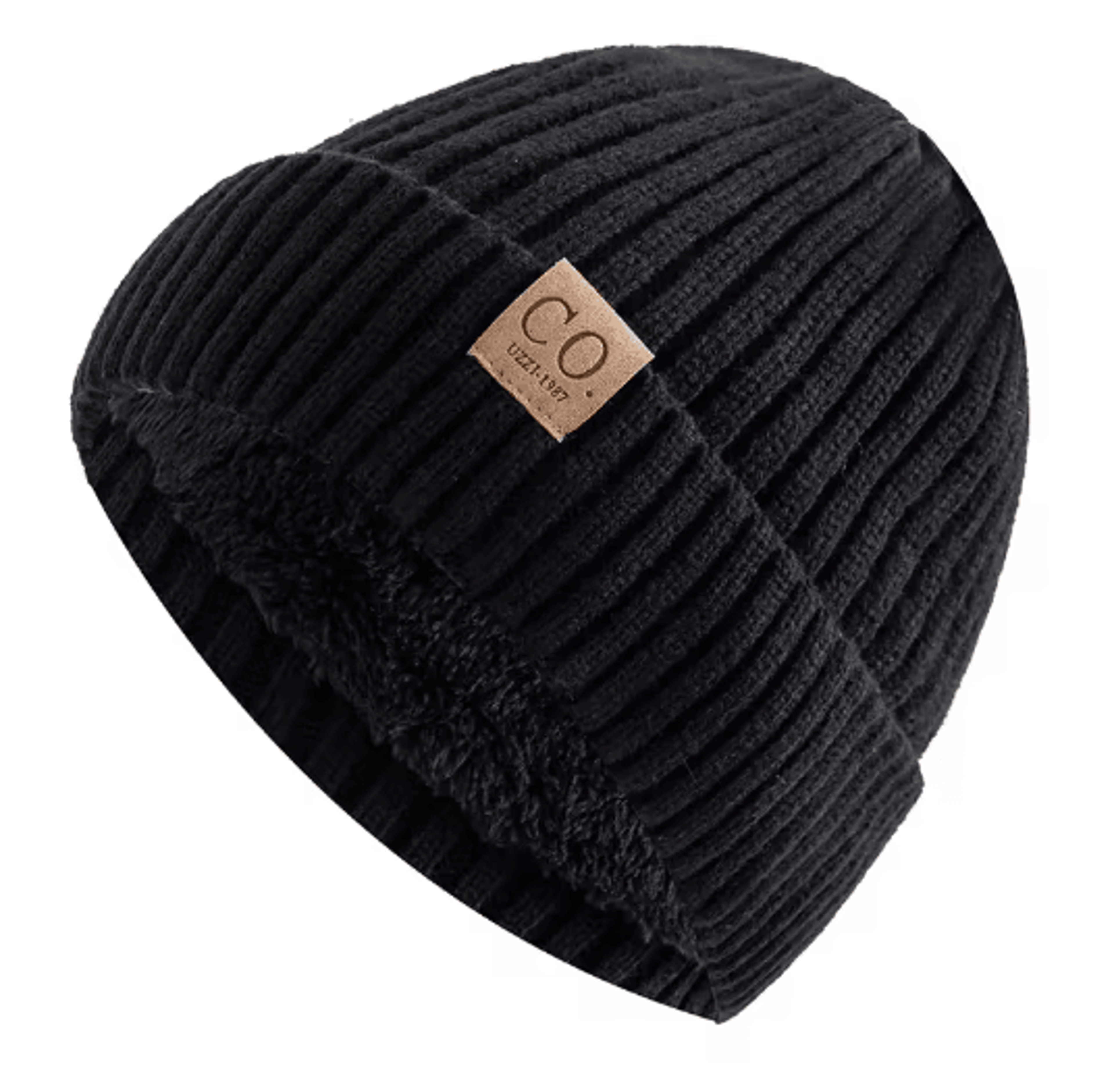 Unisex Two Tone Fur Lined Winter Beanie Warm Knitted Hat For Men Women 5