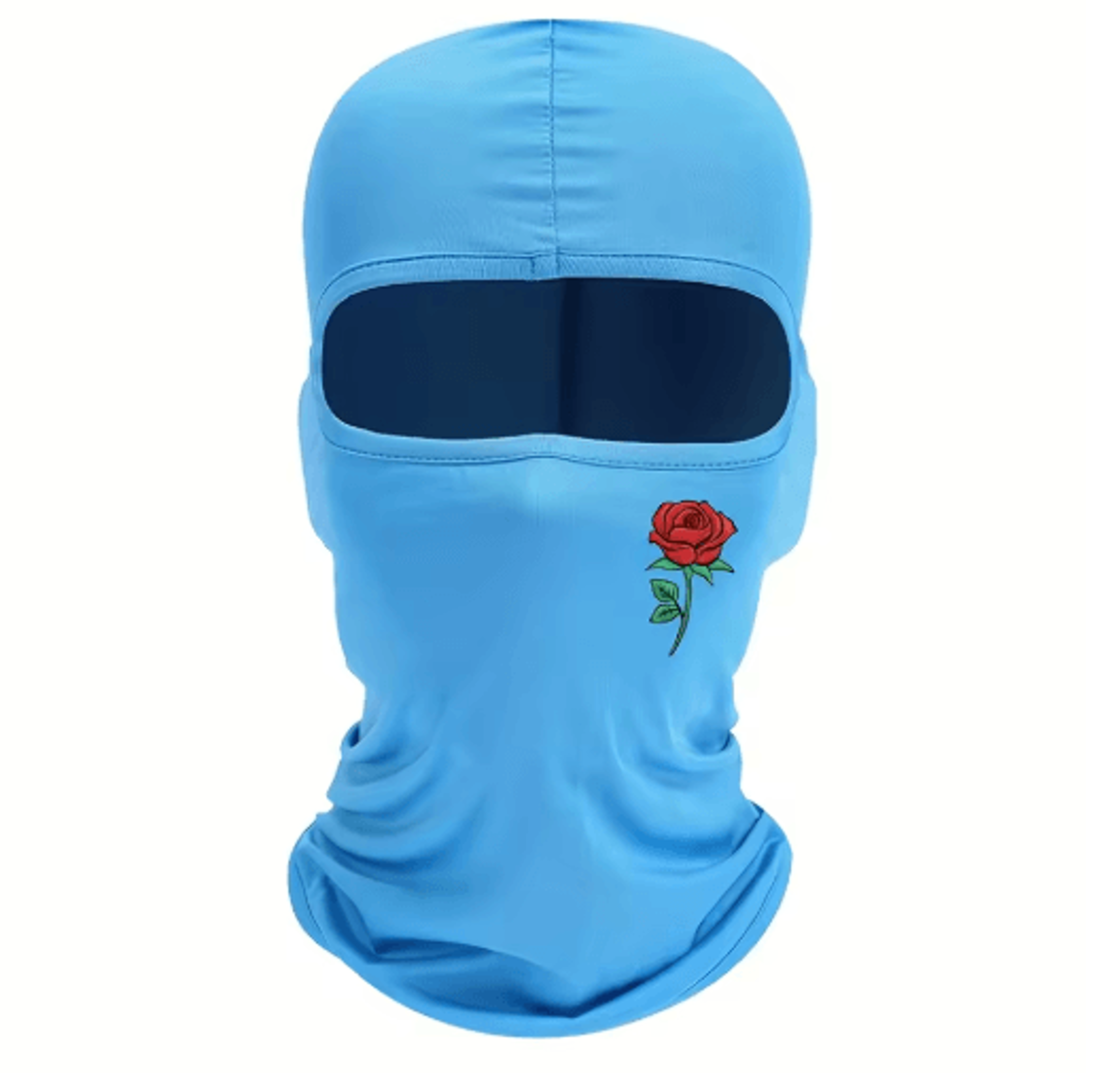 Rose Print Balaclava Ski Mask Windproof Sun Resistant Face Cover For Cycling And Travel 7