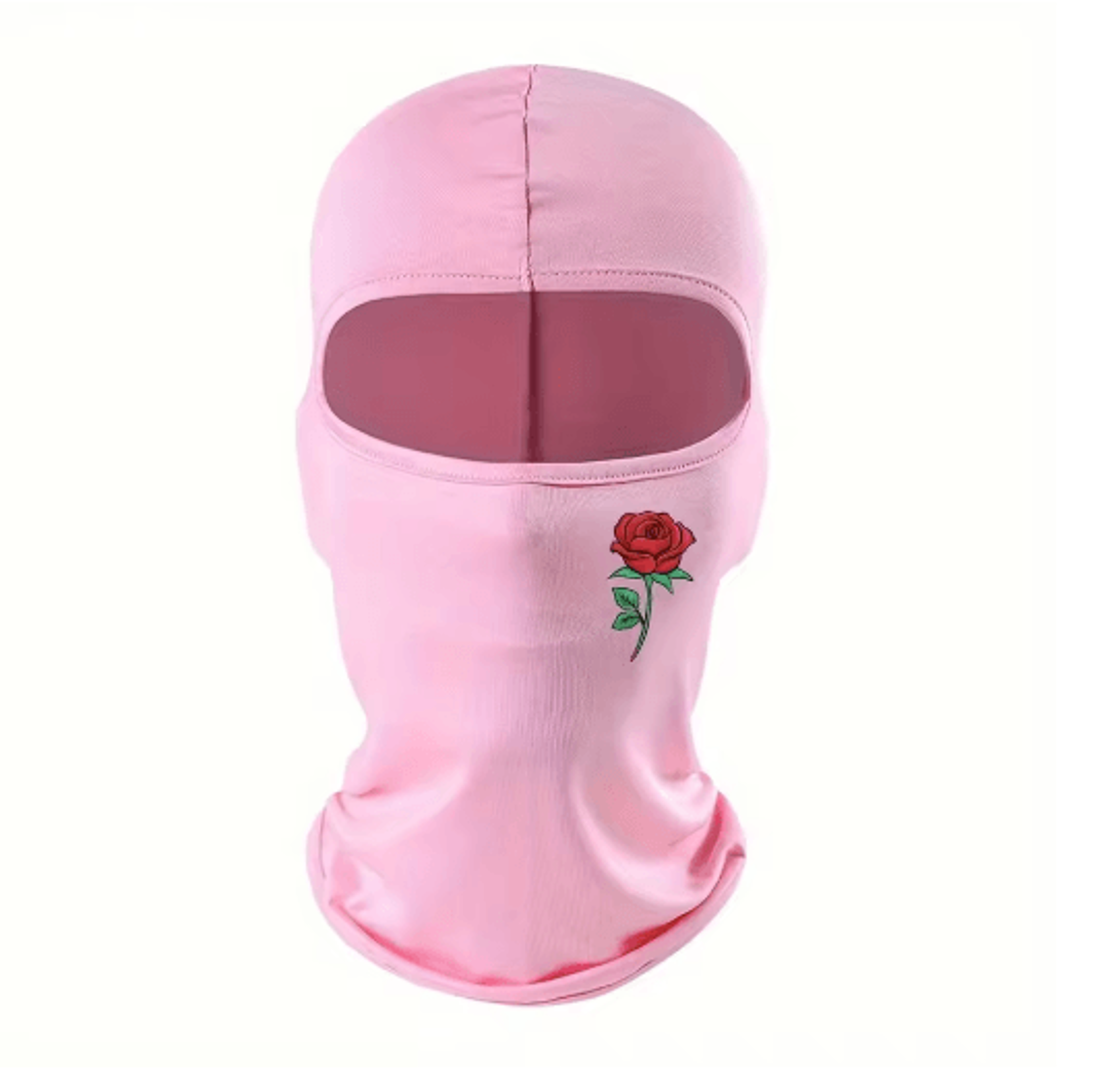 Rose Print Balaclava Ski Mask Windproof Sun Resistant Face Cover For Cycling And Travel 9