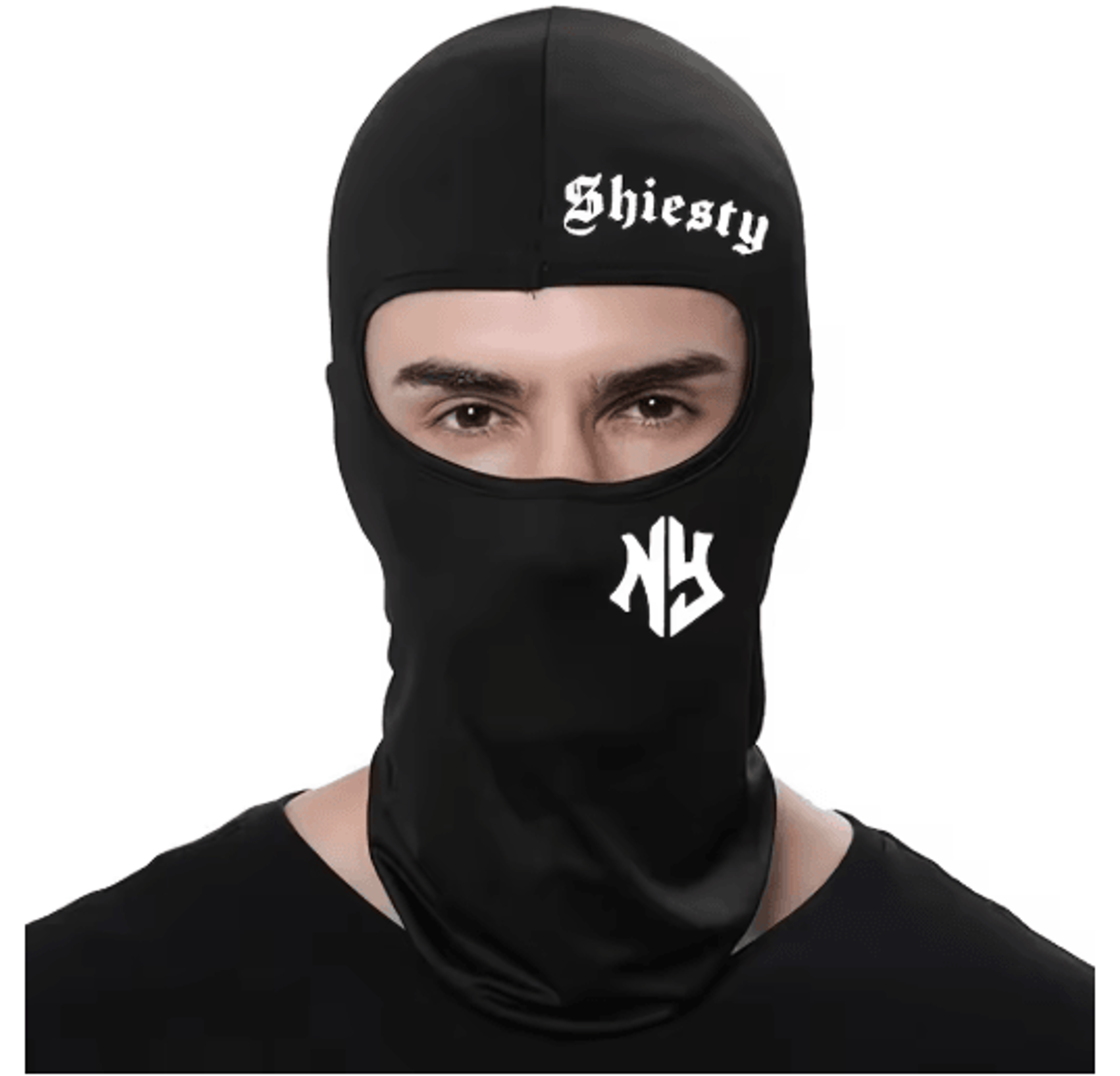 Letter Print Balaclava Face Mask Windproof And Sun Protection Cycling Hat Unisex 5