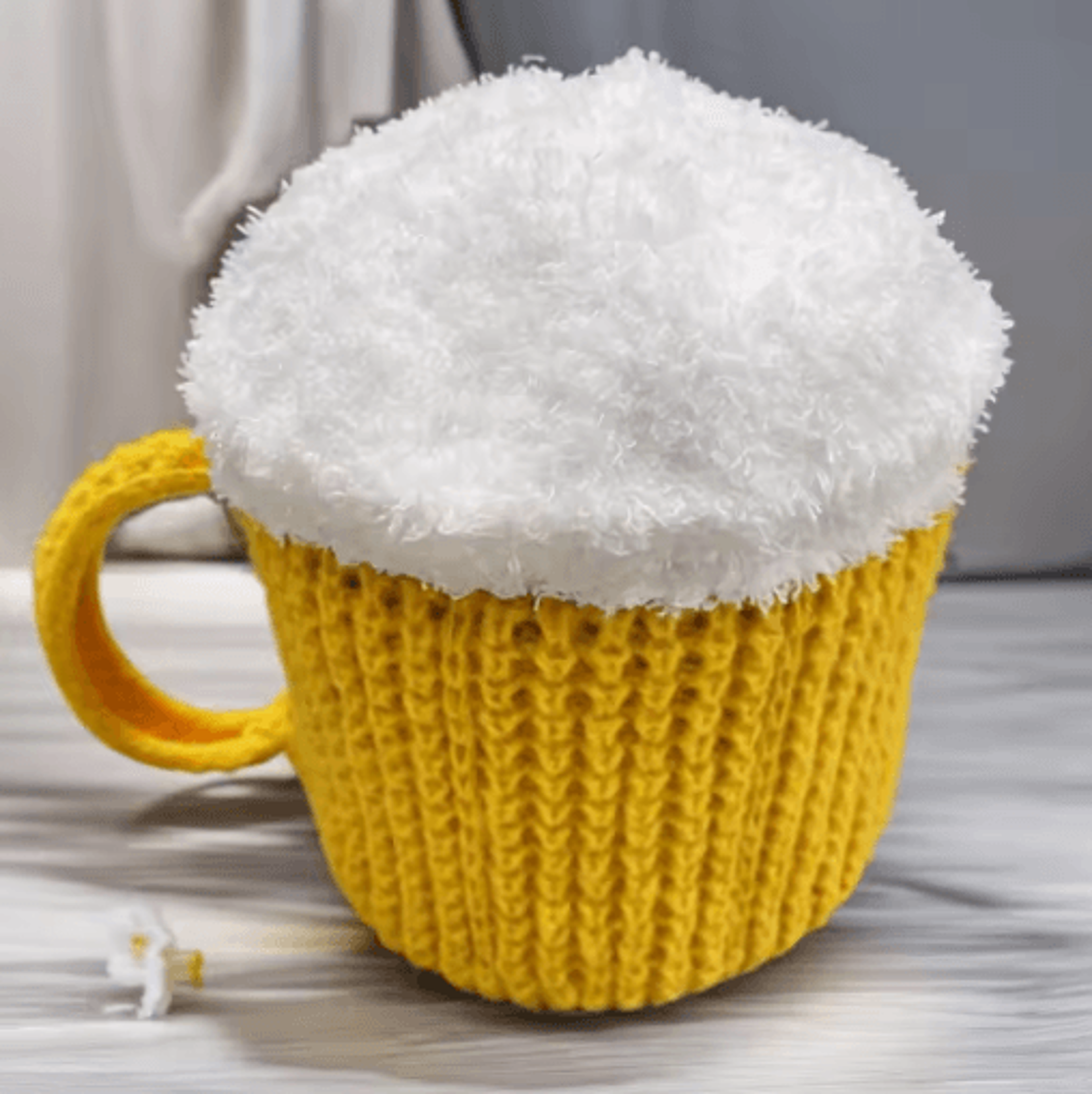3D Beer Cup Knitted Wool Hat Unisex Windproof Winter Beanie For Outdoor Warmth 3