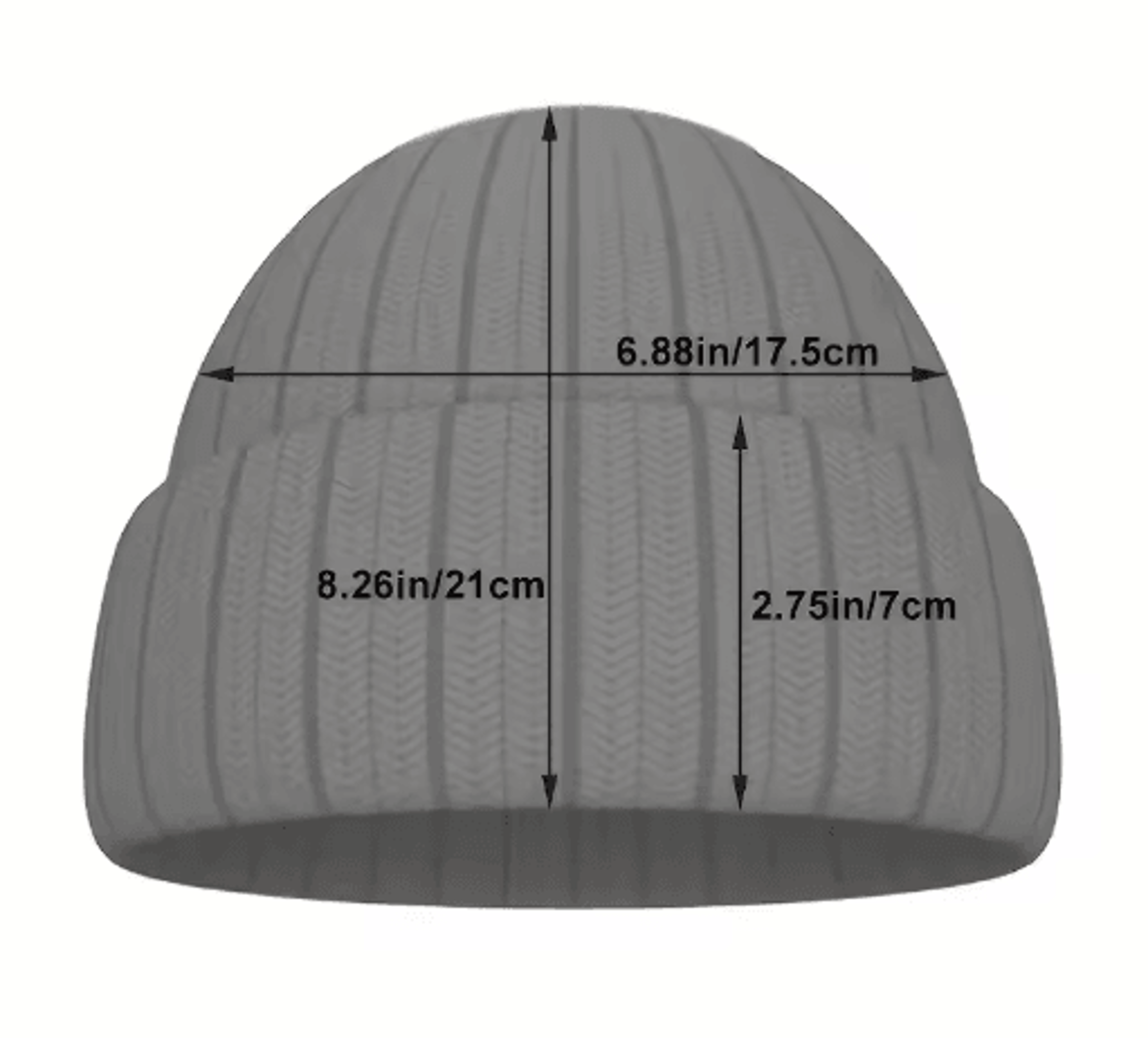 Smiling Embroidered Knitted Beanie Unisex Warm Cycling AndSports Winter Hat 2