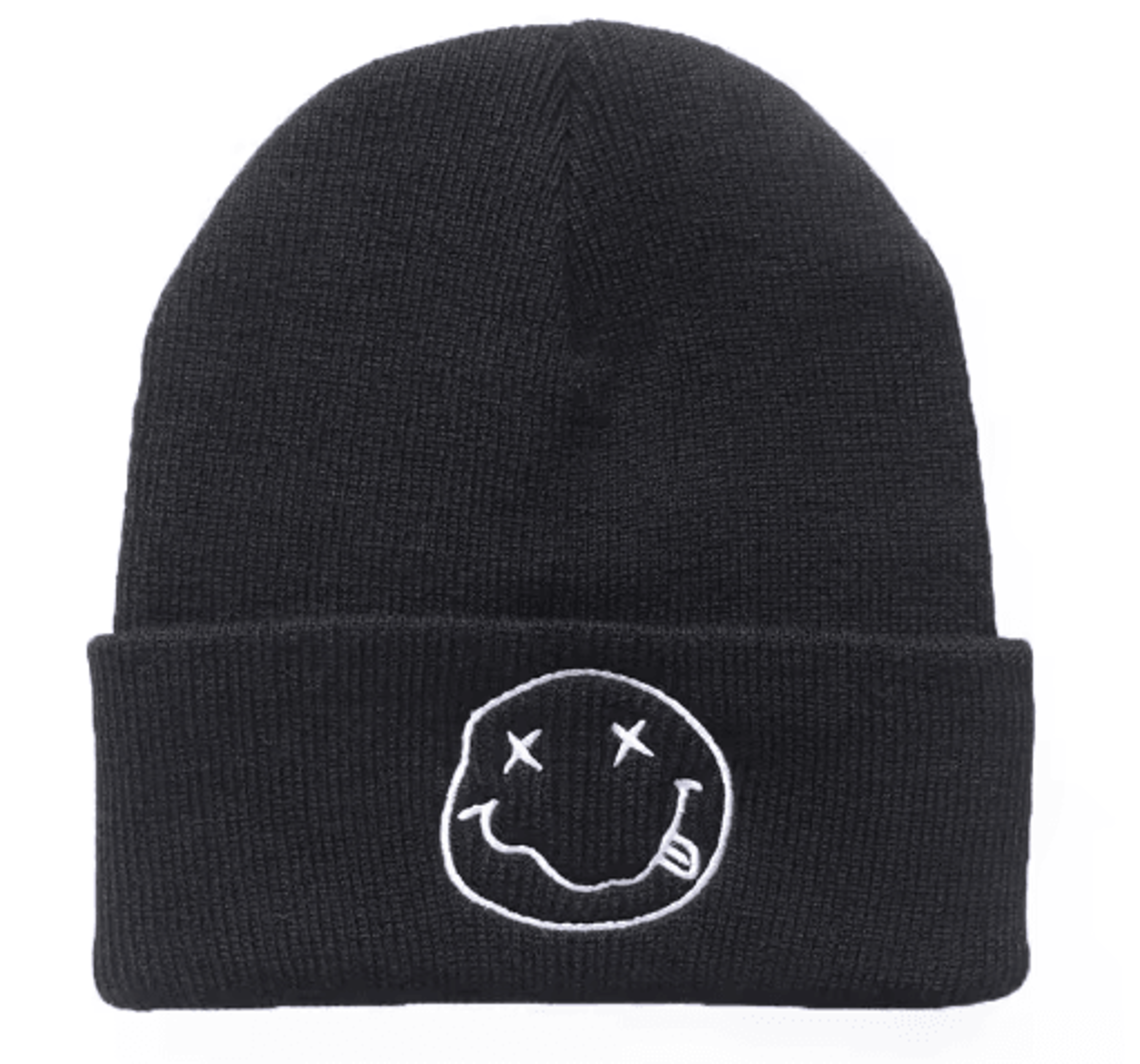 Smiling Embroidered Knitted Beanie Unisex Warm Cycling AndSports Winter Hat 3
