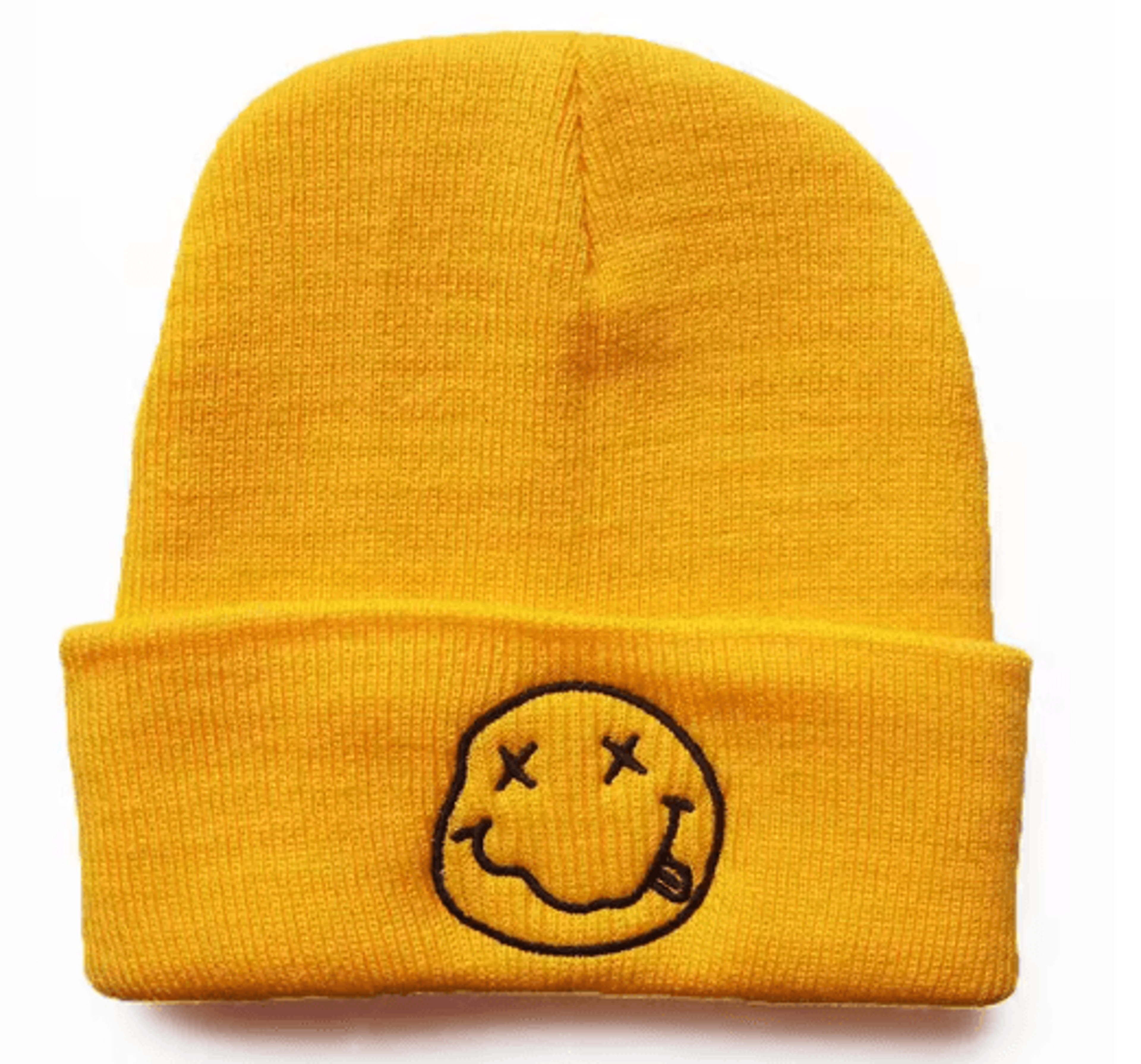 Smiling Embroidered Knitted Beanie Unisex Warm Cycling AndSports Winter Hat 4