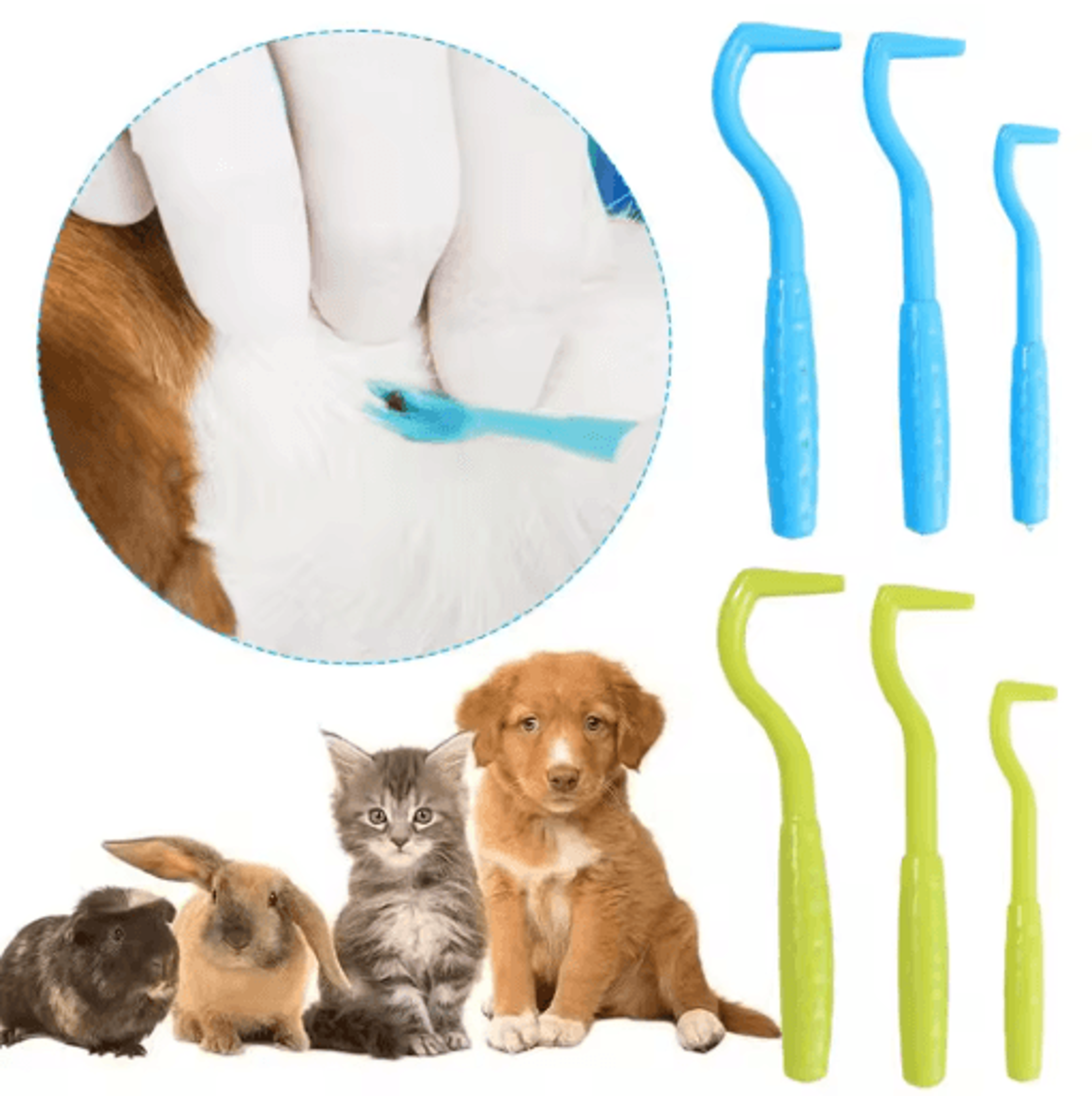 Twist And Pull Tick Remover Set 3 Piece Safe Tick Removal Kit For Dogs Pets And Humans 3