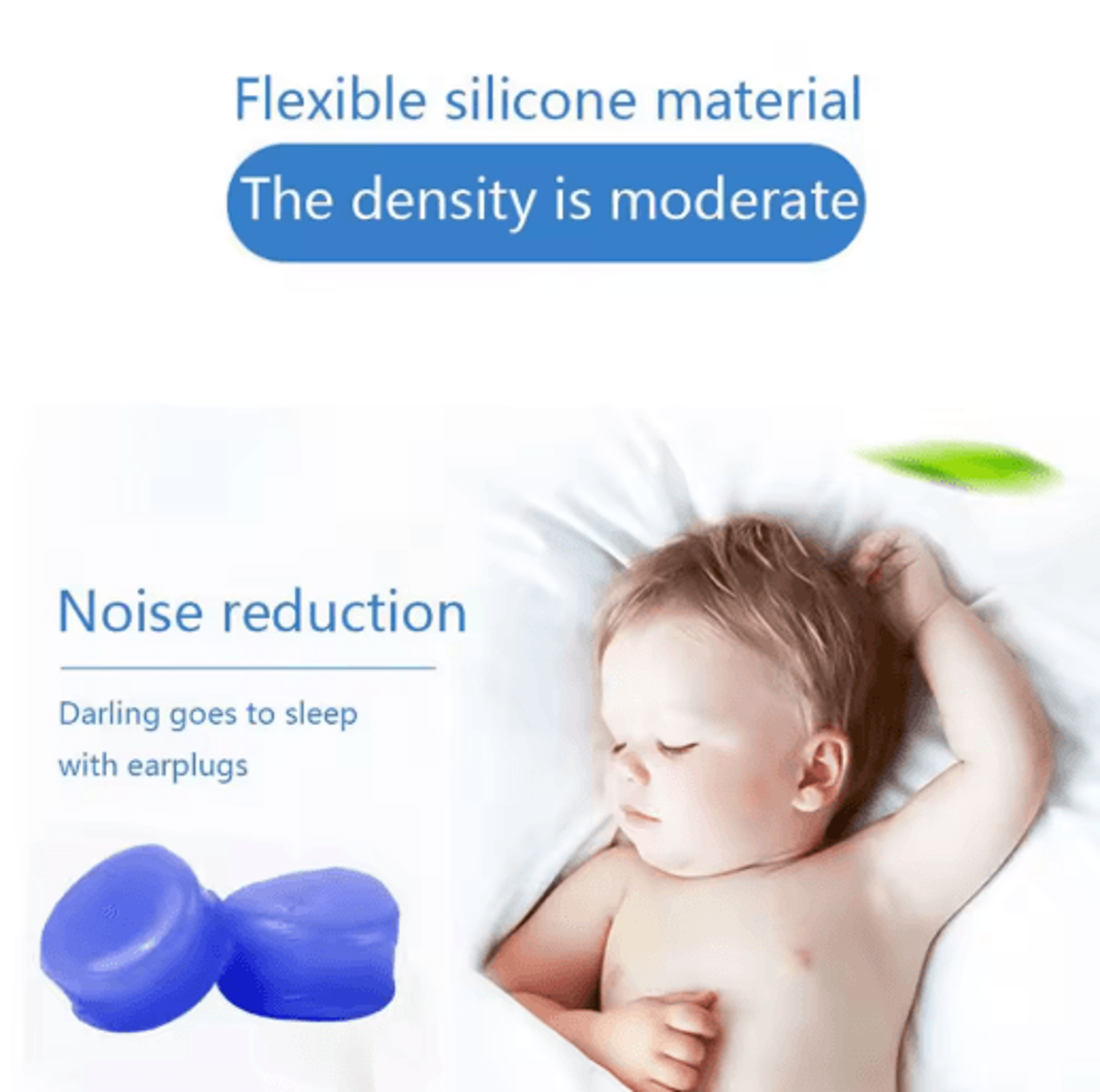 Reusable Silicone Ear Plugs Waterproof Noise Cancelling Earplugs 2 To 8 PCS Set 6