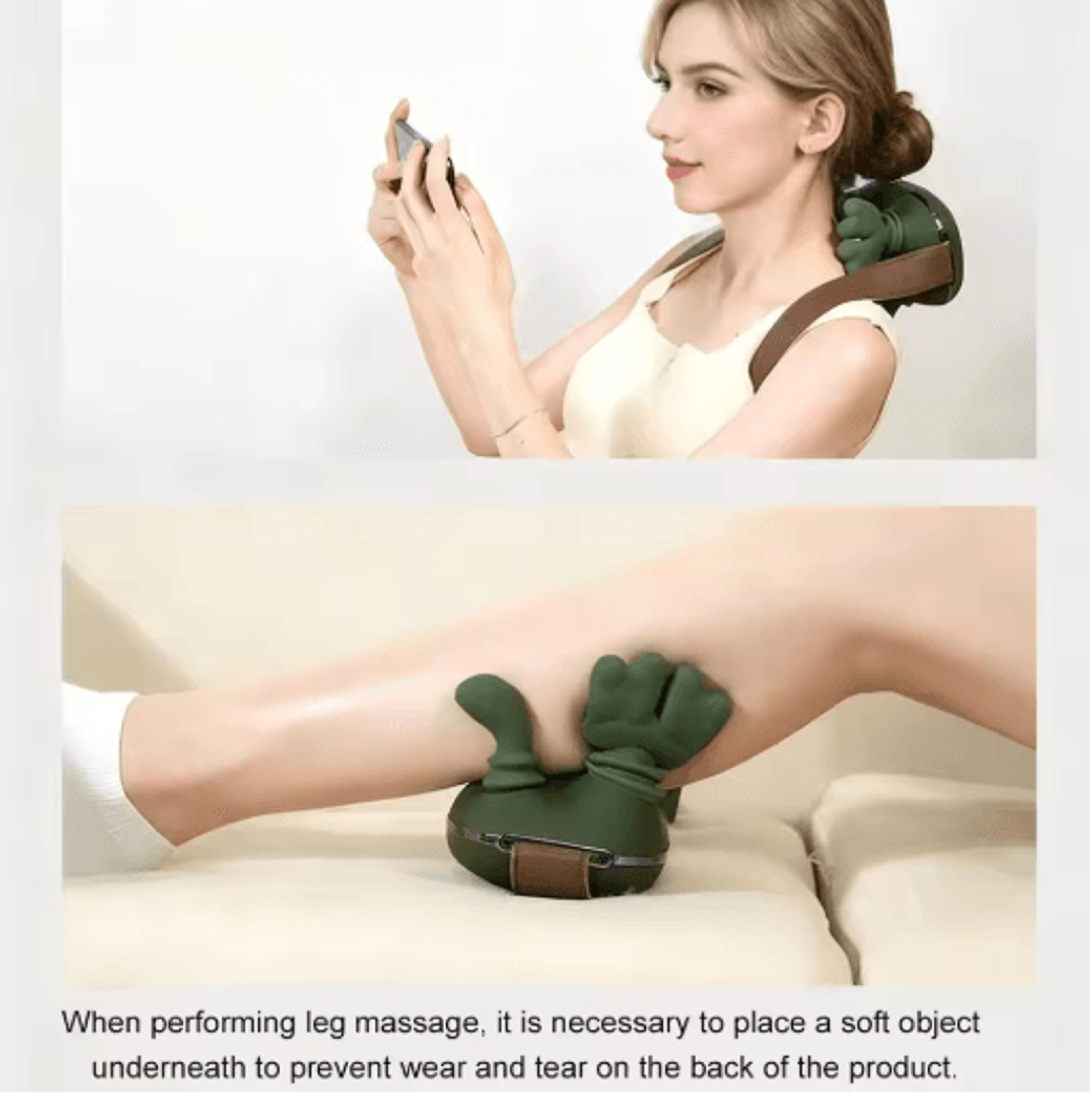 Wireless Neck And Shoulder Massager With Heat Portable Deep Kneading Back Massager 4