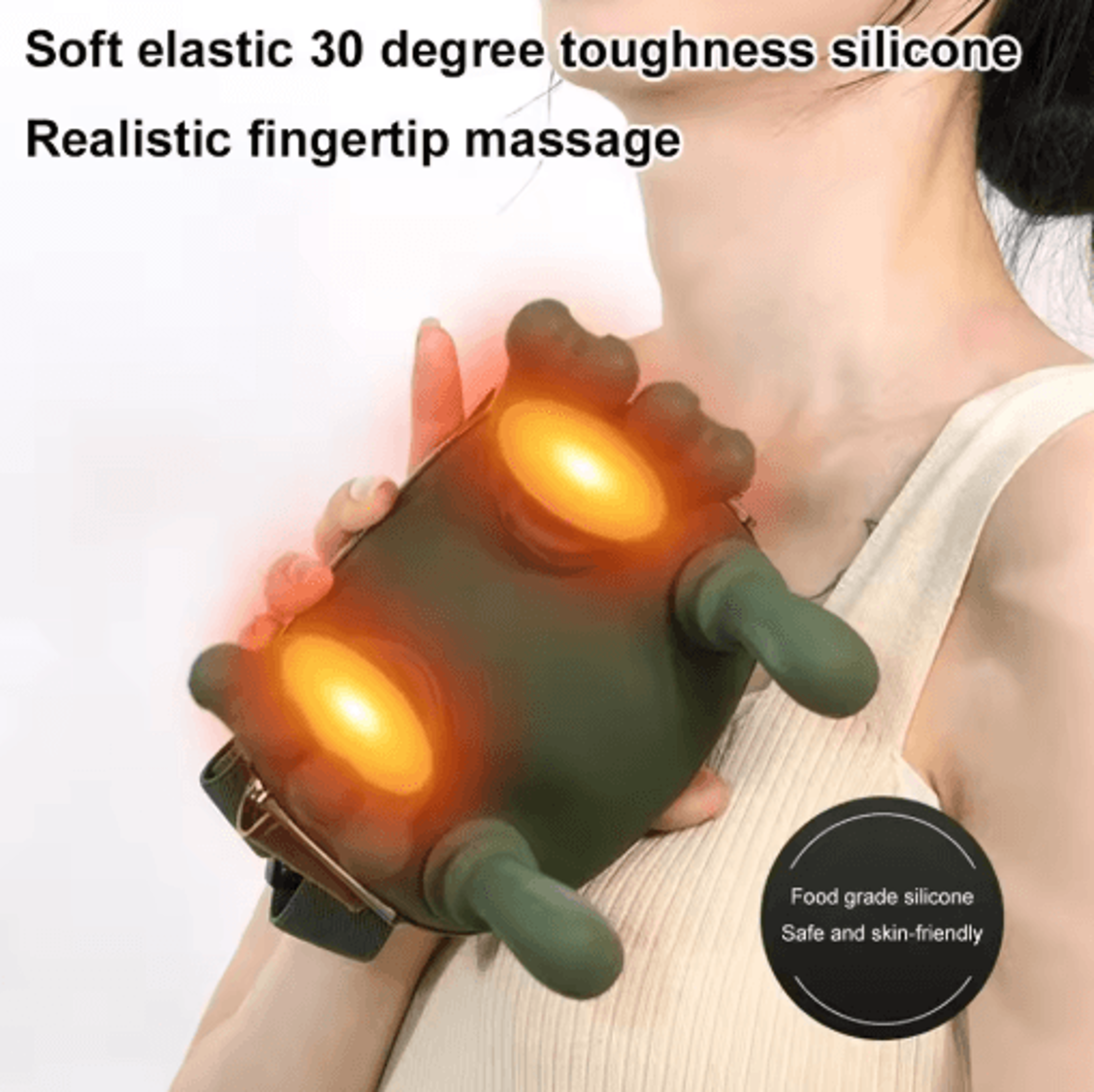 Wireless Neck And Shoulder Massager With Heat Portable Deep Kneading Back Massager 5