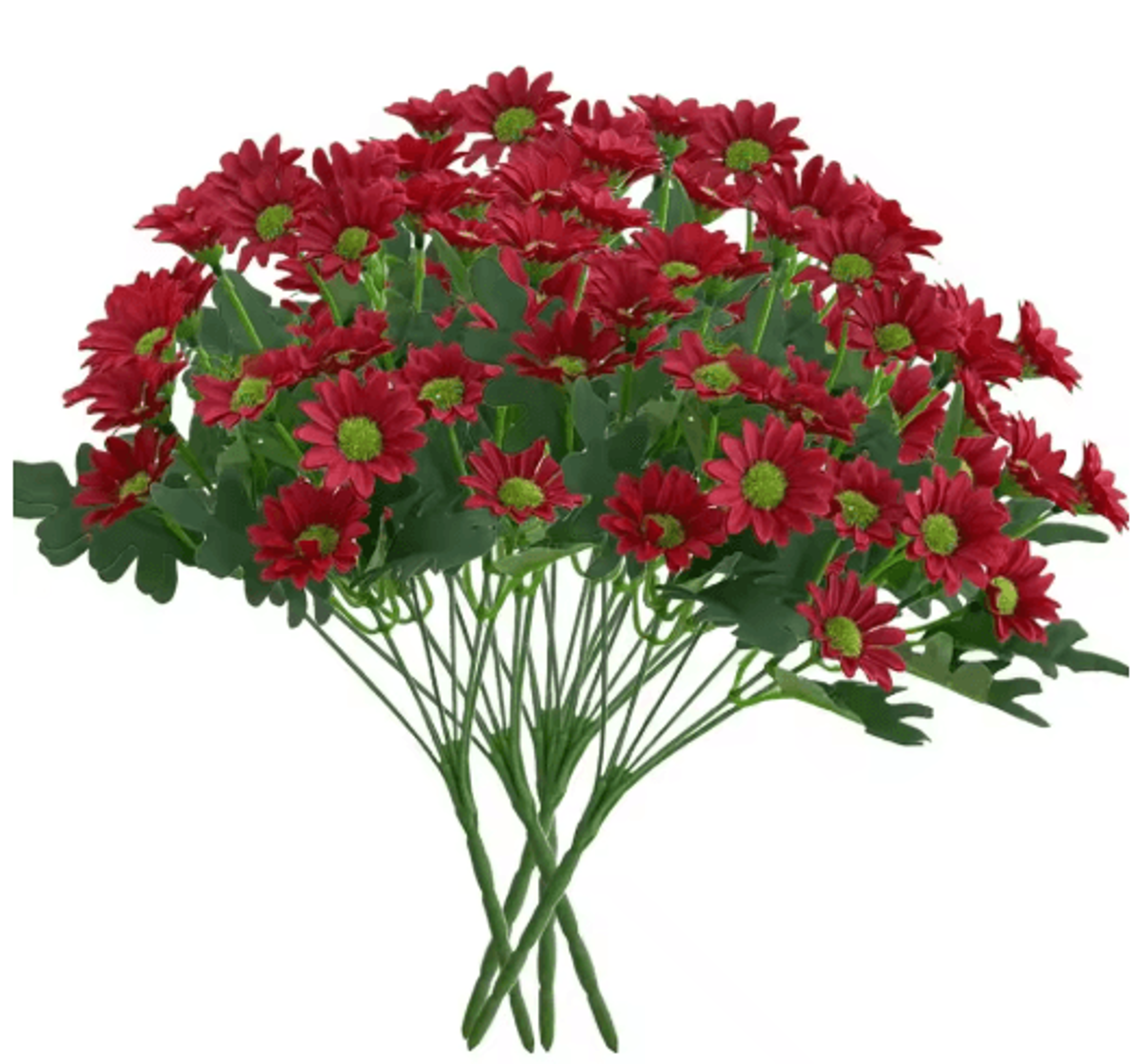 Artificial Sunset Mums Flowers Waterproof Fake Fall Flowers For Outdoor And Home Decor 5 Bundles 7