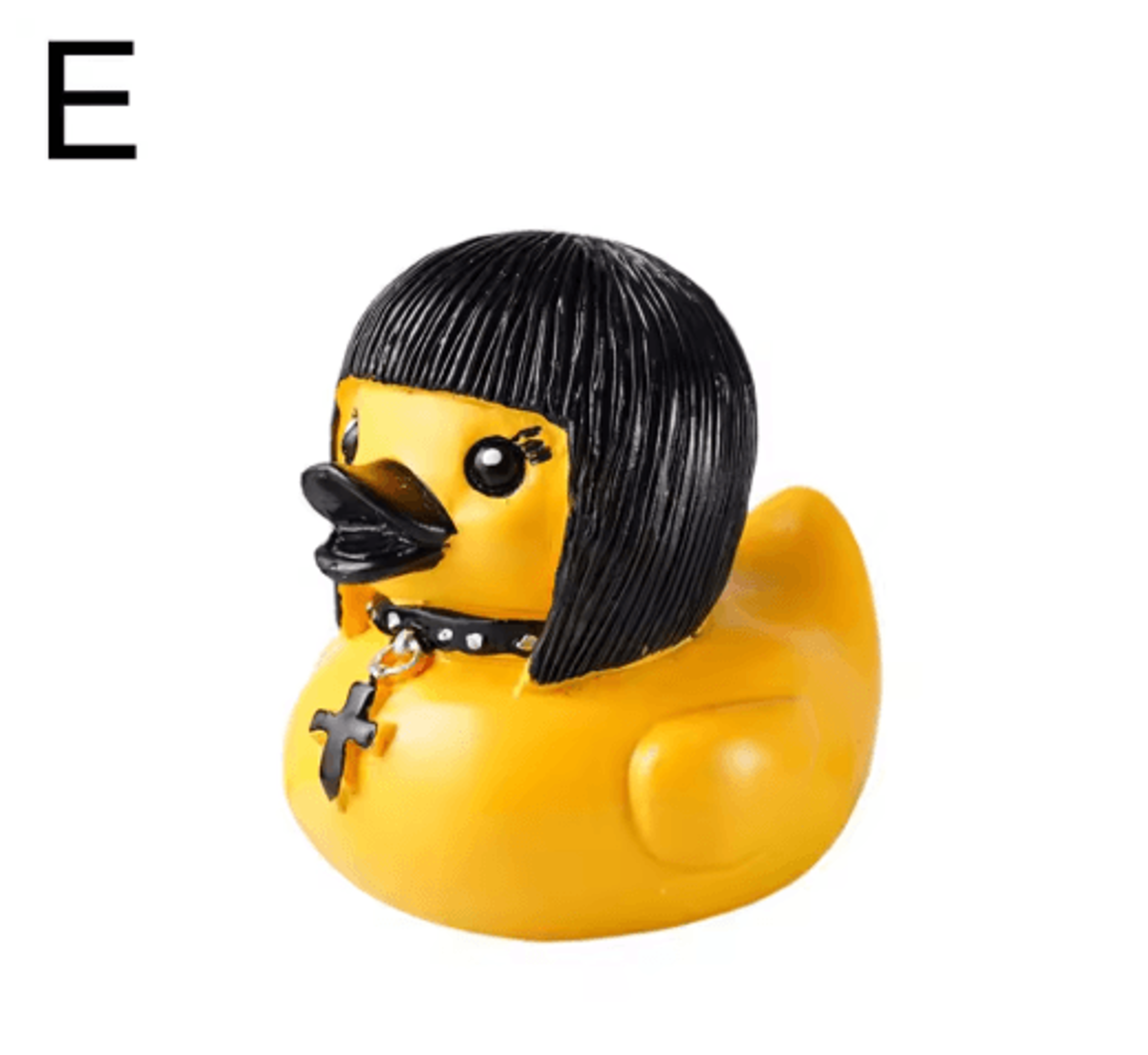 Gothic Satan Duck Statue Punk Rock Duck Figurine Tabletop Collectible Decor 1