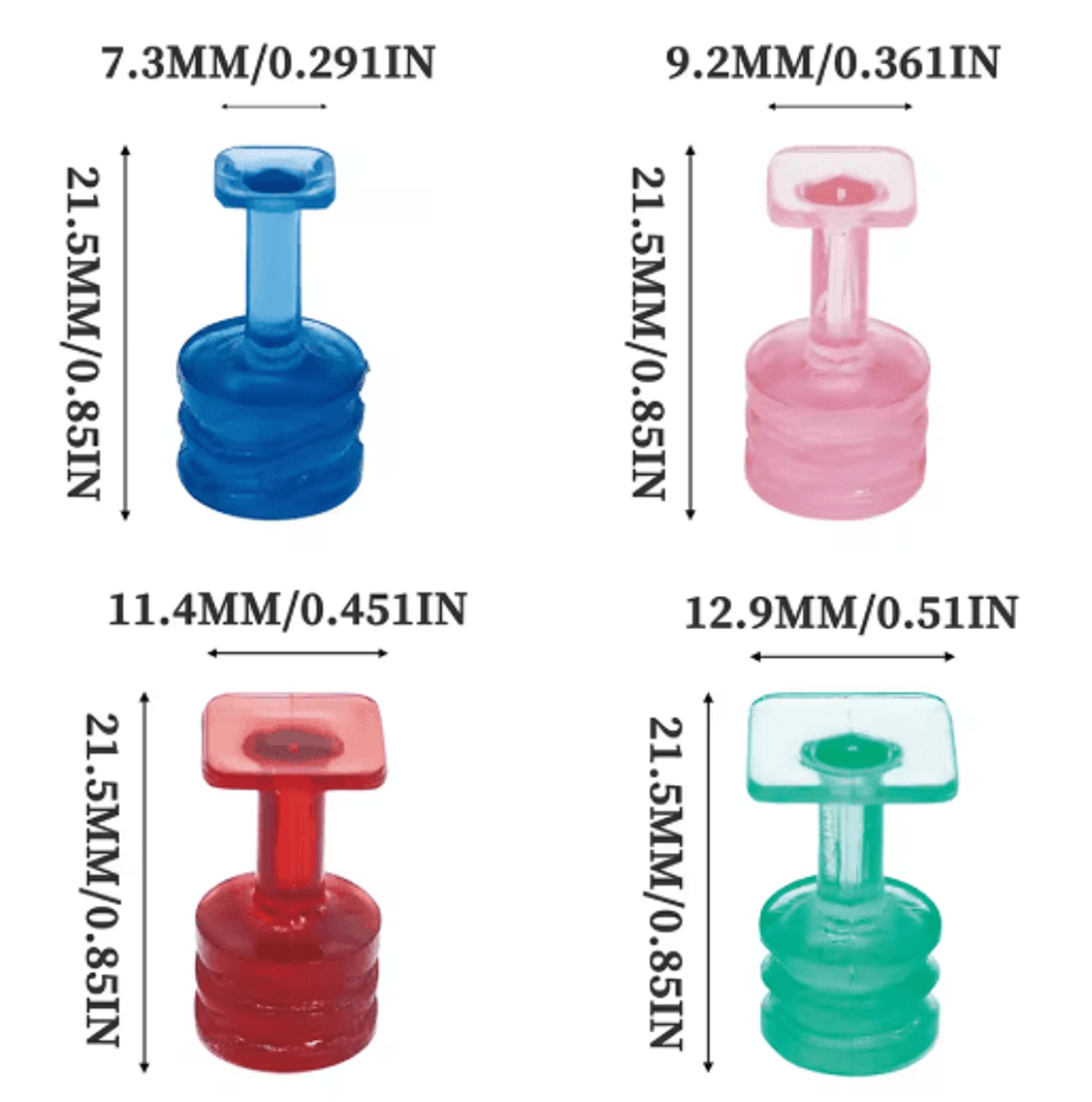 Car Dent Glue Pulling Tabs Set 10PCS Paintless Dent Repair Puller Tabs 7 To 129mm 7