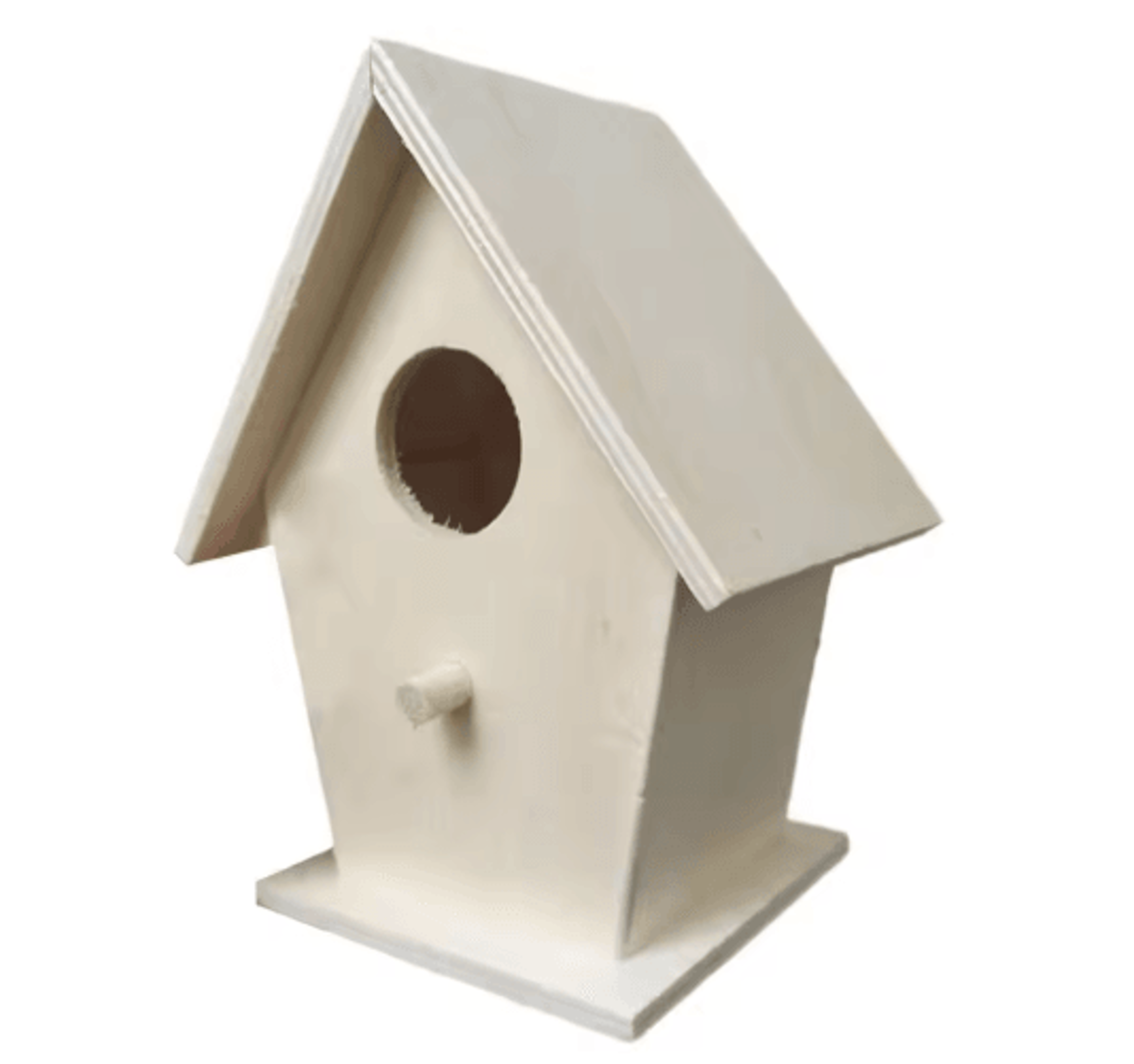 Hanging Wooden Bird House Unpainted DIY Bird Feeder And Craft Birdhouse 1 Tp 2 PCS 2