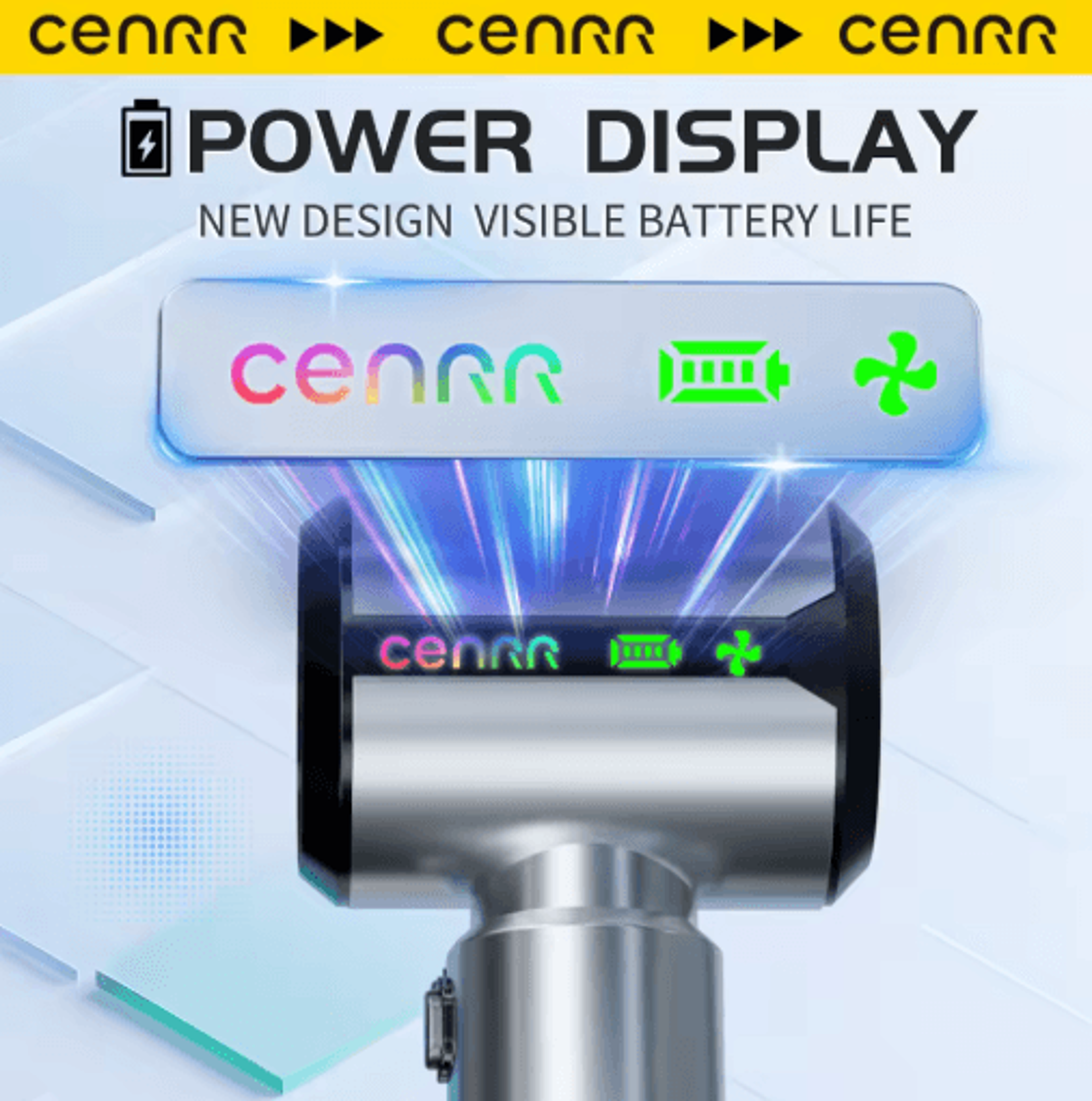 CENRR Wireless Mini Car Vacuum Cleaner Powerful Handheld Cleaner With LED Display And Air Gun 7500m 10
