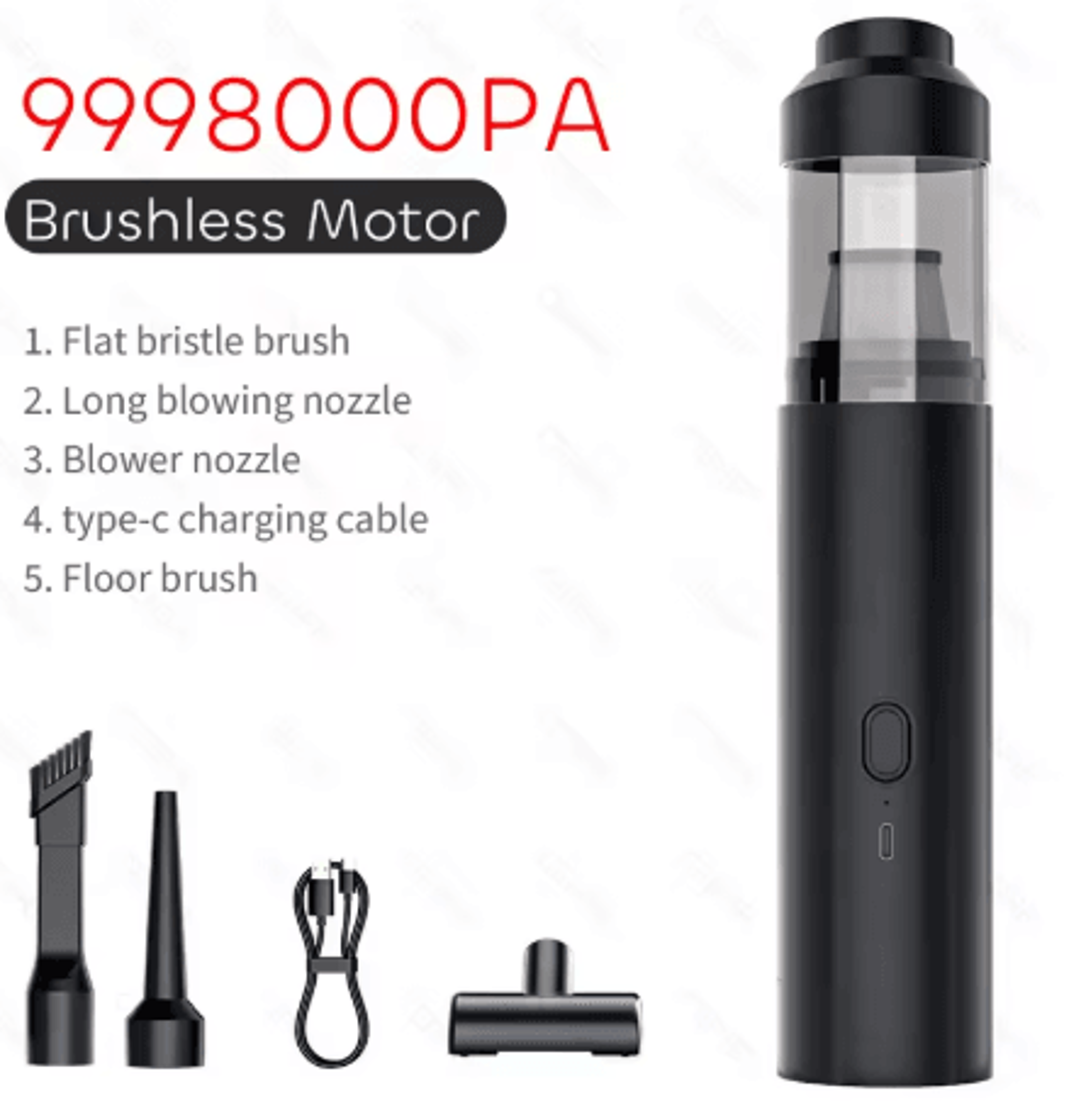 CENRR 2025 New Car Vacuum Cleaner 9998000PA Powerful Wireless Cleaner With Air Blower 5